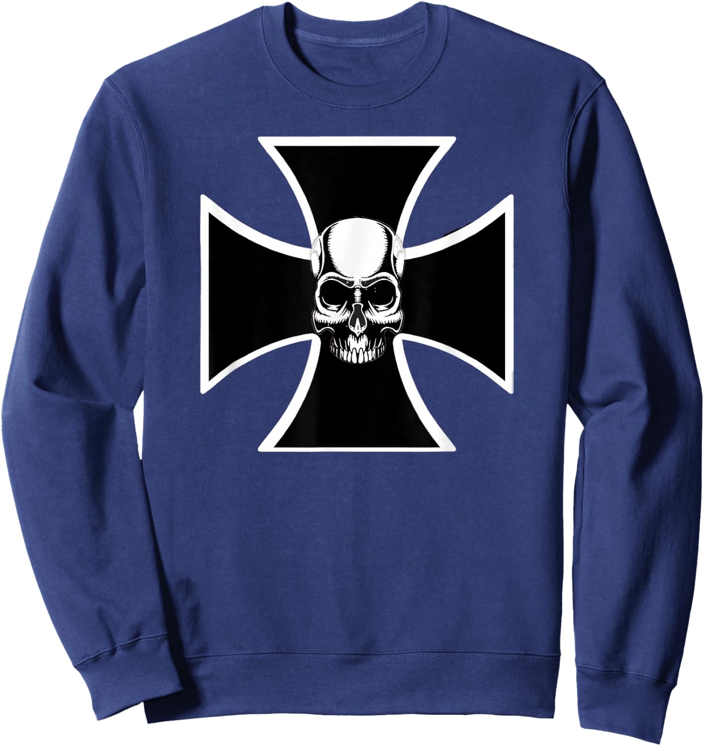 Iron Cross Biker Sweatshirt - Sweatshirt | Navy