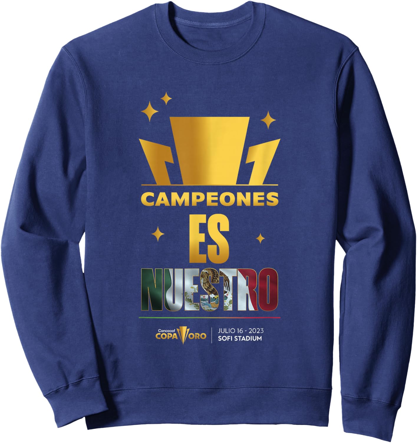 Mexico Champions of the Gold-Cup Sweatshirt - Sweatshirt | Navy
