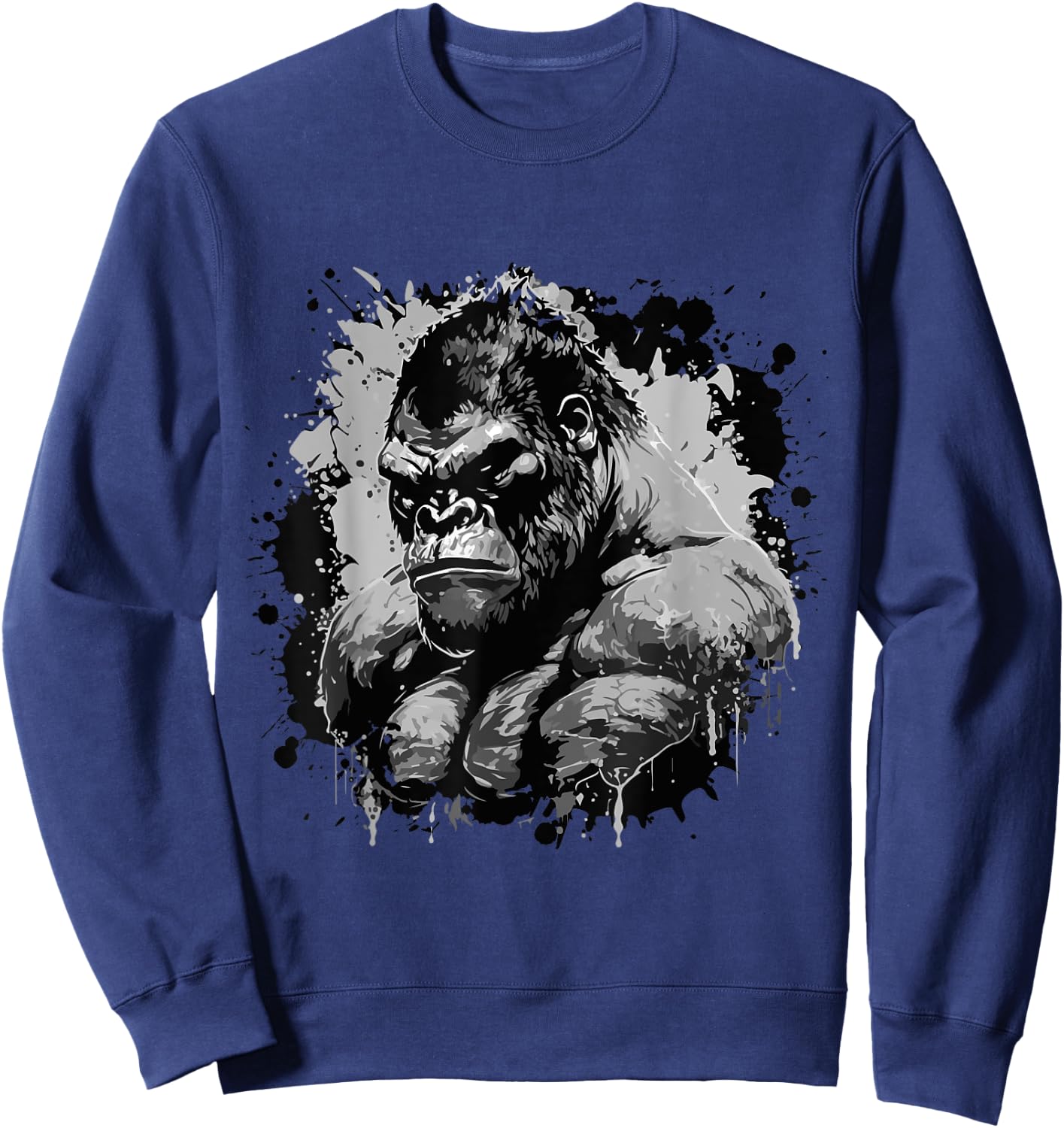 Gorilla Beast Muscles Workout Bodybuilding Boxing Gym Sweatshirt - Sweatshirt | Navy