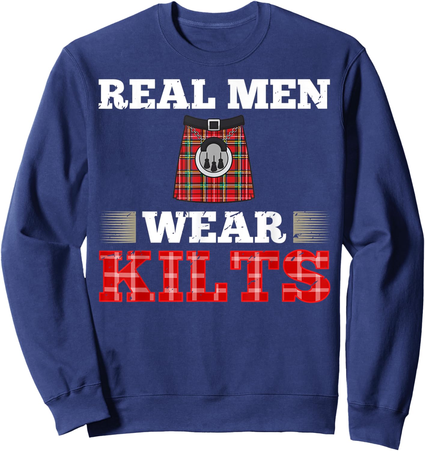 Scotsman Kilt Scotland Scottish Highland Irish Wearer Sweatshirt - Sweatshirt | Navy