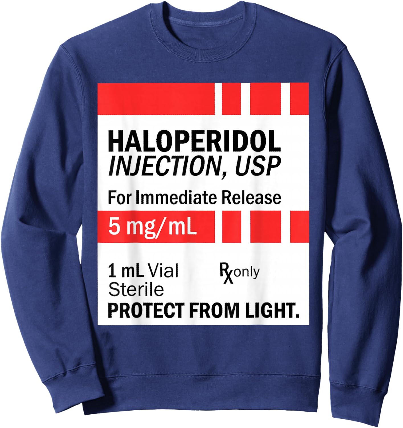 Pharmaceutical Drugs Propofol Pharmacy Tech ER ED Rn Fall Sweatshirt - Sweatshirt | Navy