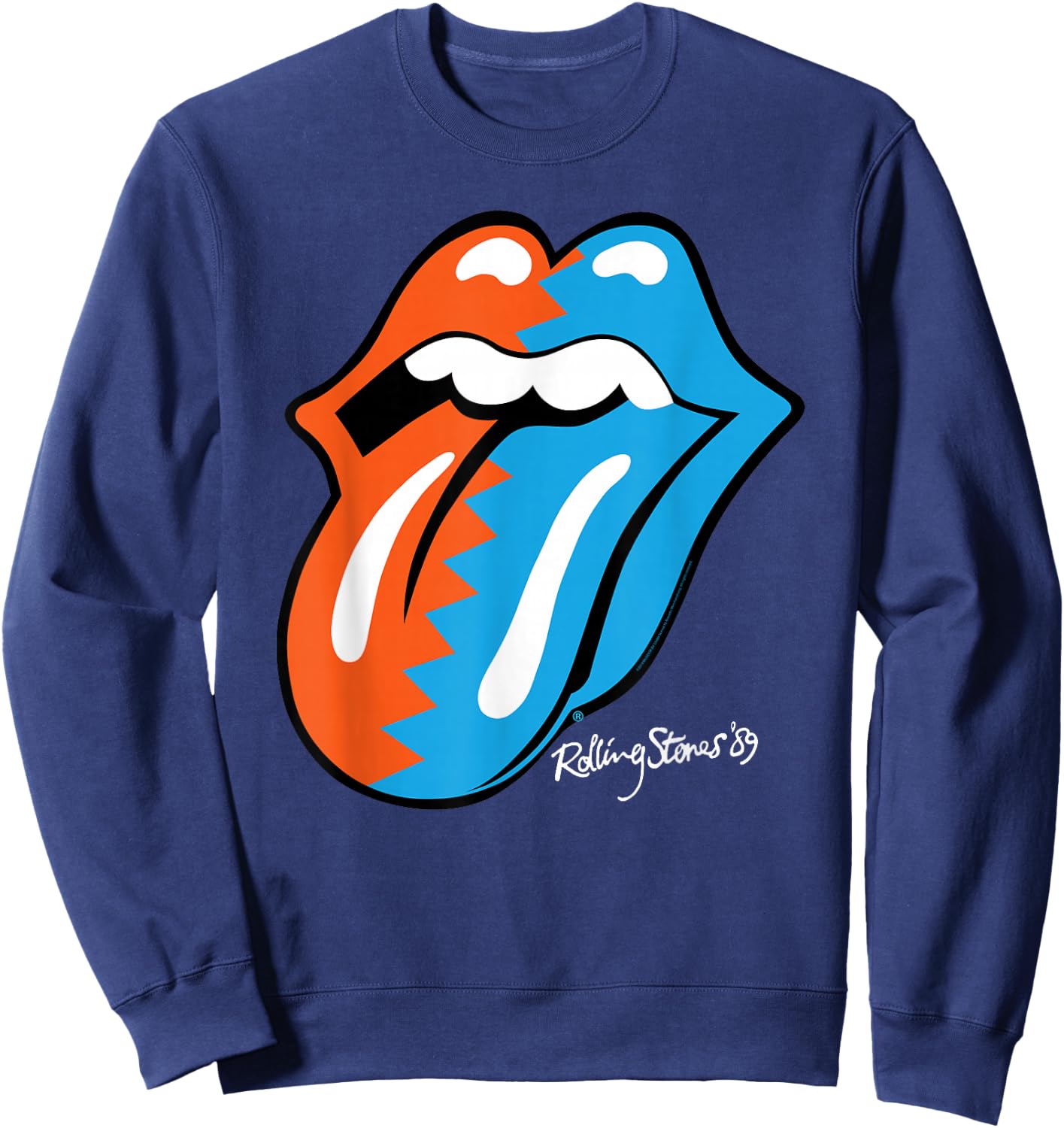 The Rolling Stones Zig Zag 89 Tongue Sweatshirt - Sweatshirt | Navy