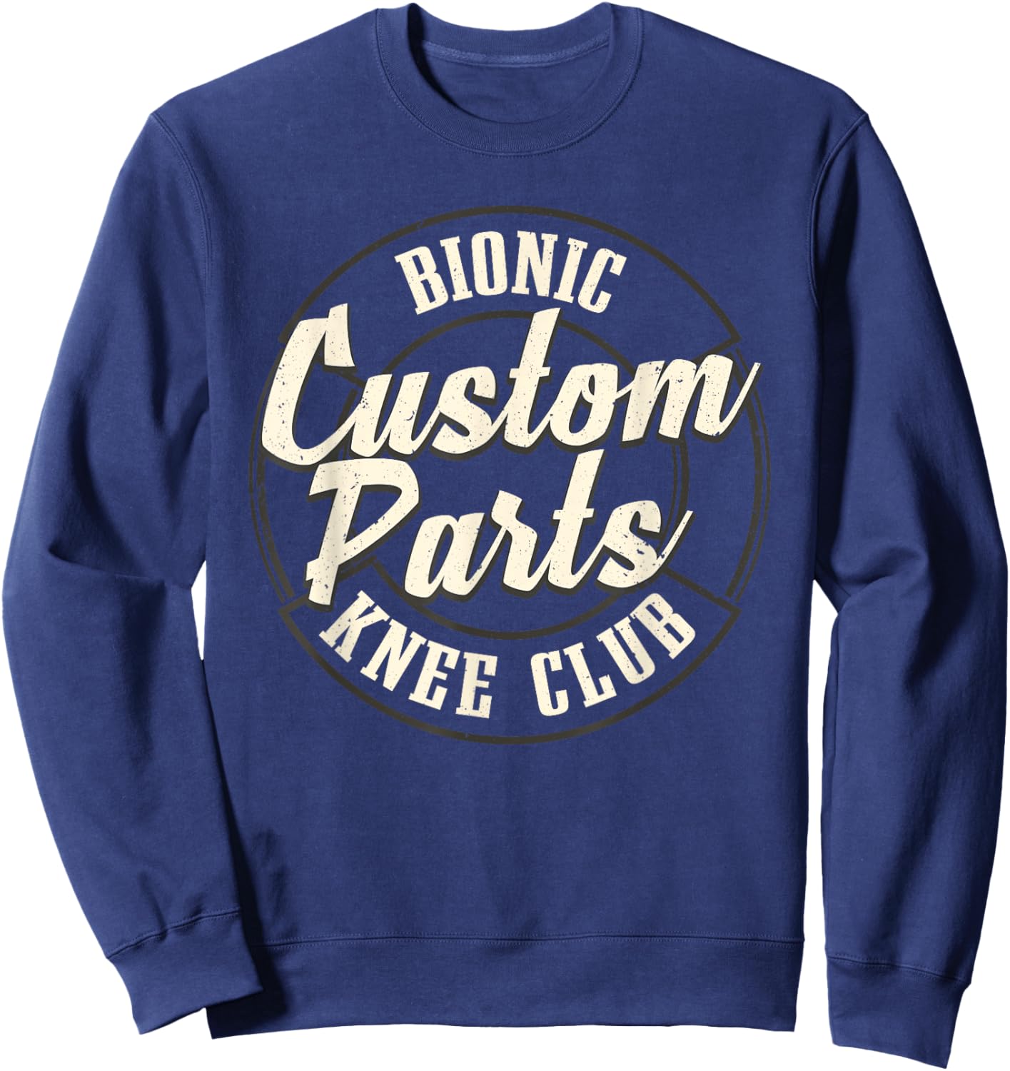 Cool Knee Replacement Women Knee Surgery Recovery Sweatshirt - Sweatshirt | Navy