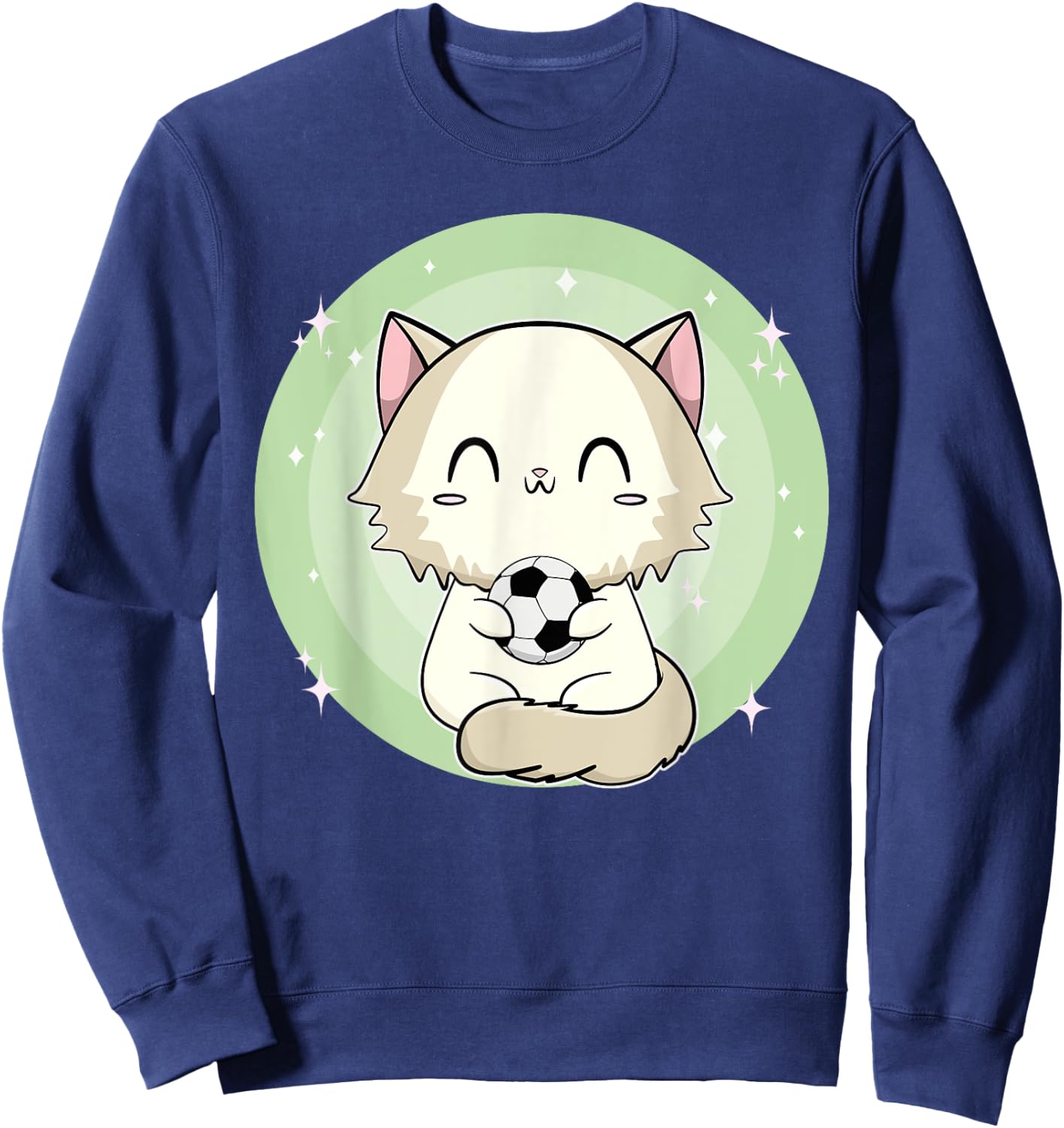 Ragdoll Cat With Soccer Men Women Kids Sweatshirt - Sweatshirt | Navy