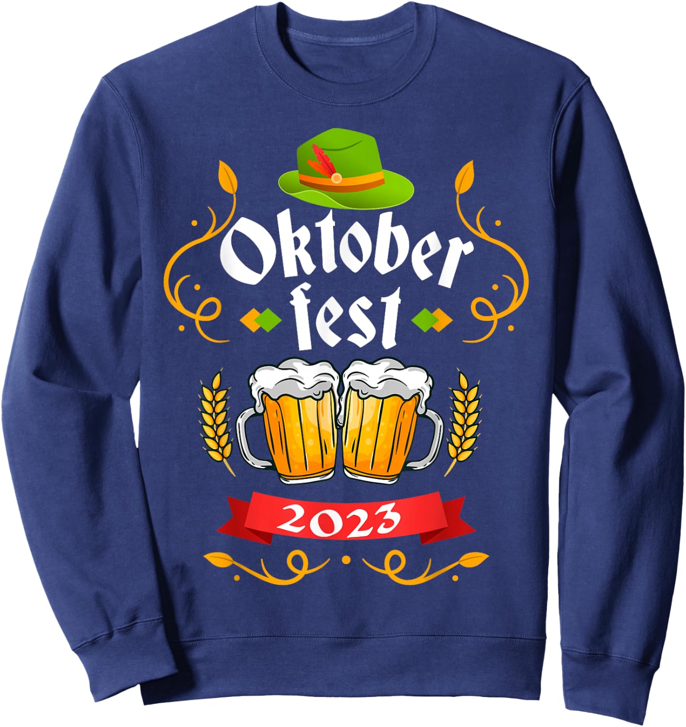 Oktoberfest 2023 Funny Oktoberfest 2023 Costume Men Women Sweatshirt - Sweatshirt | Navy