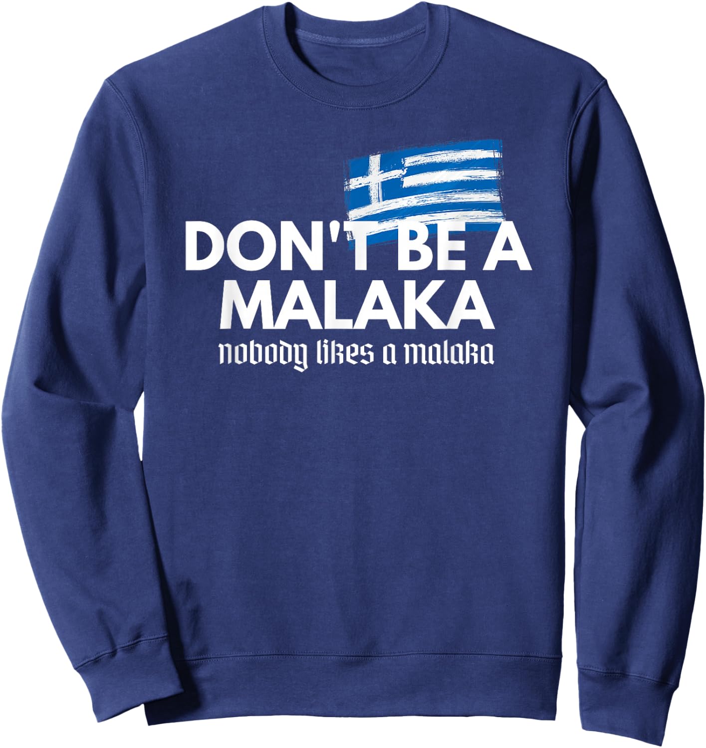 Don't Be A Malaka - Medusa Greek Sweatshirt - Sweatshirt | Navy