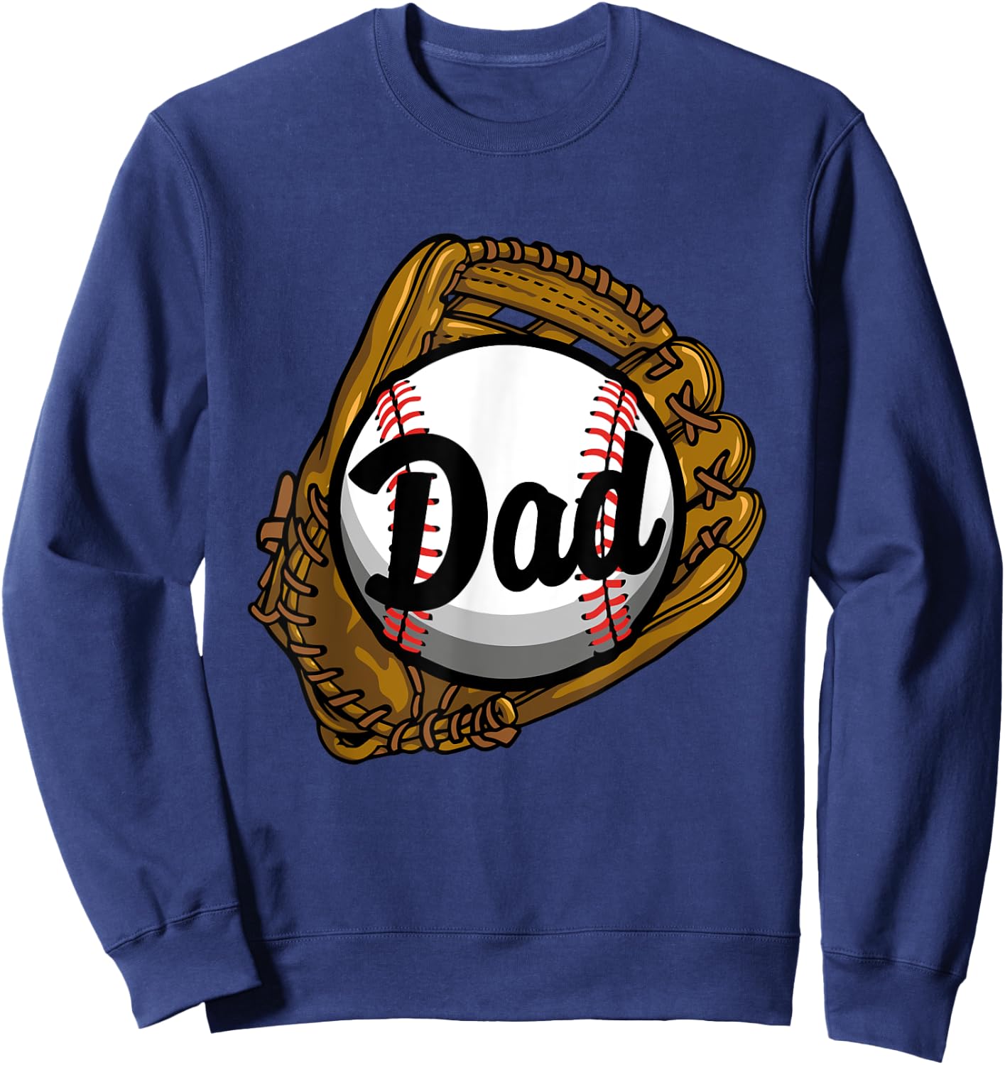 Baseball Dad Coach Shirt Gifts for Baseball Softball Dad Mom Sweatshirt - Sweatshirt | Navy