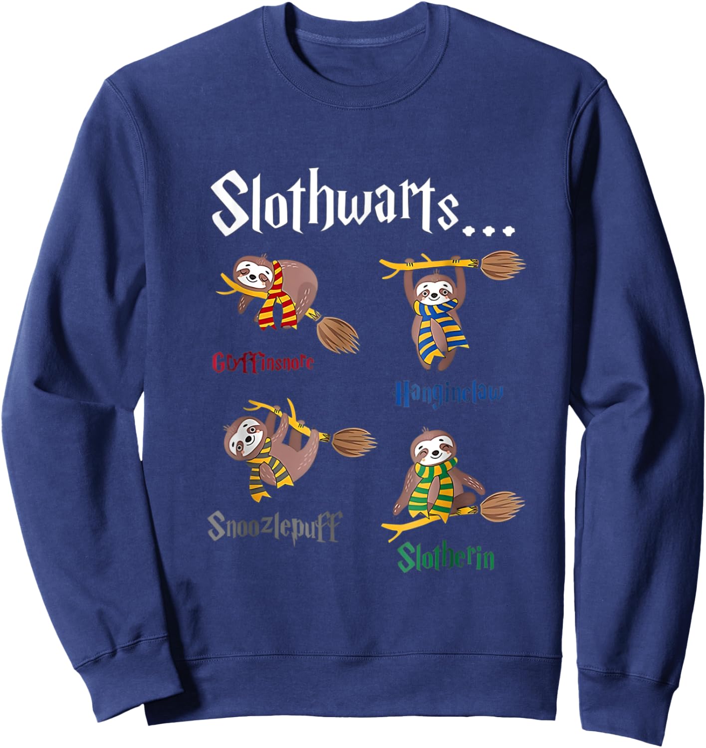 Love sloth Women Shirt sloth Lovers for kids and girls Sweatshirt - Sweatshirt | Navy