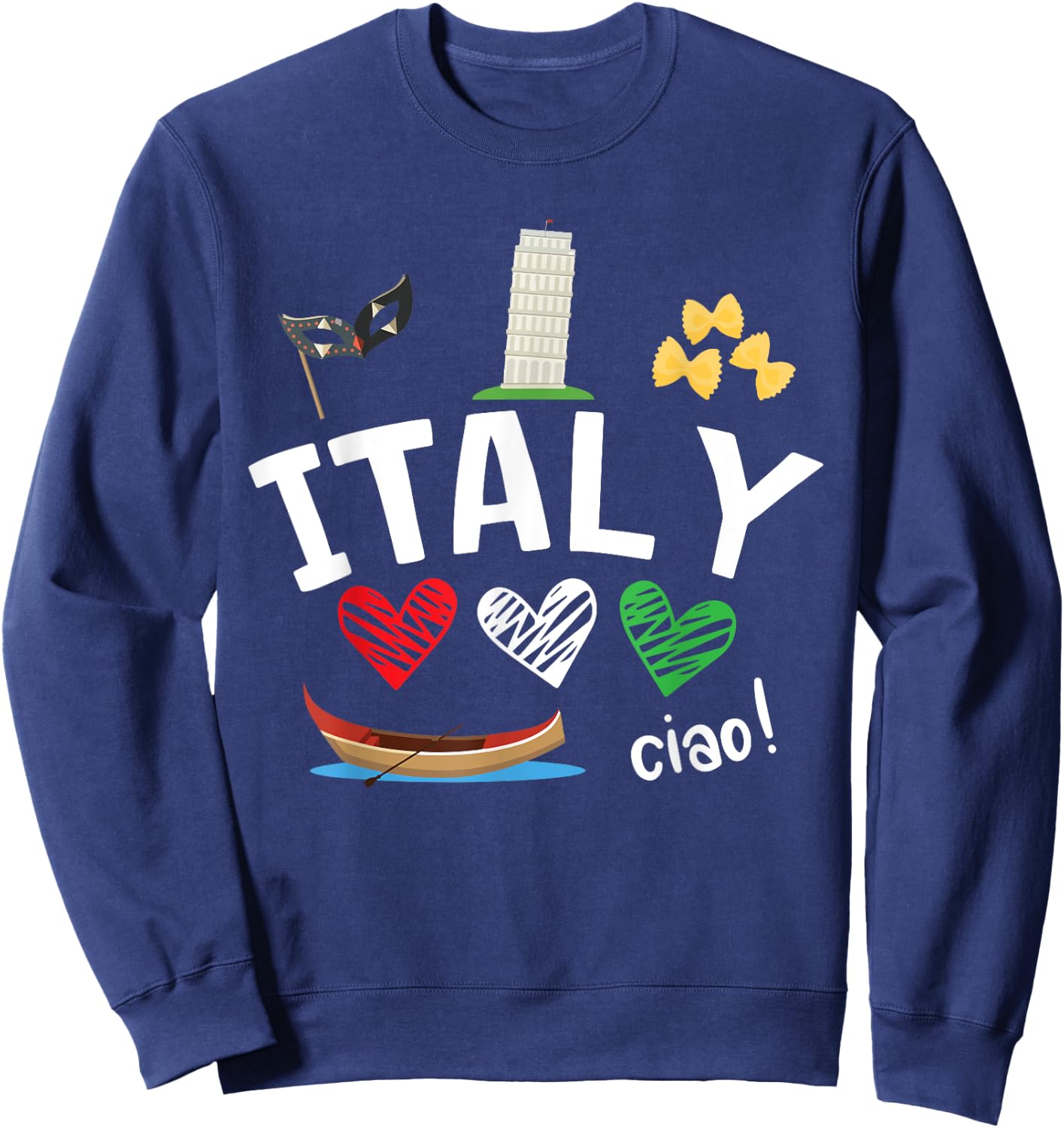 Love Italy and Everything Italian Culture Sweatshirt - Sweatshirt | Navy