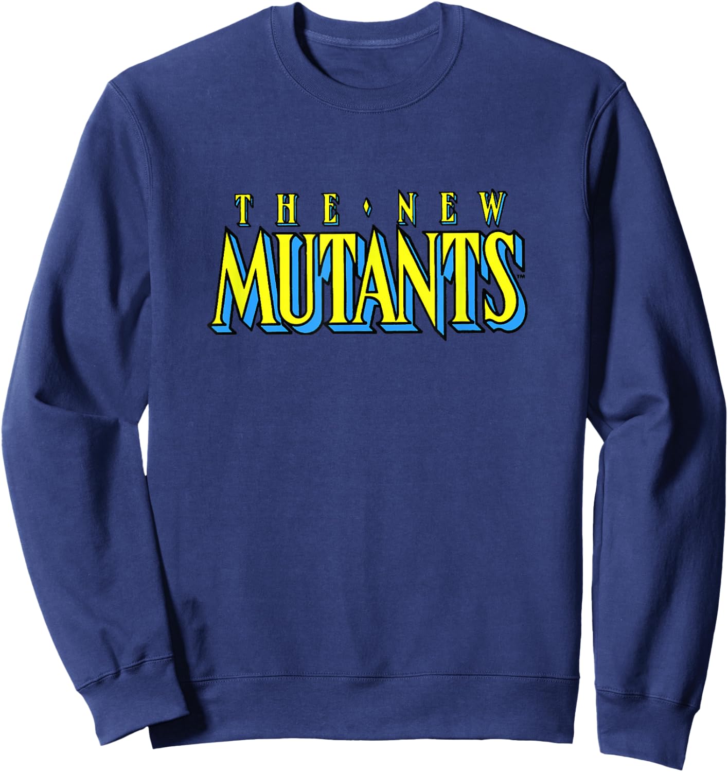 Marvel X-Men The New Mutants Vintage Comic Book Logo Sweatshirt - Sweatshirt | Navy