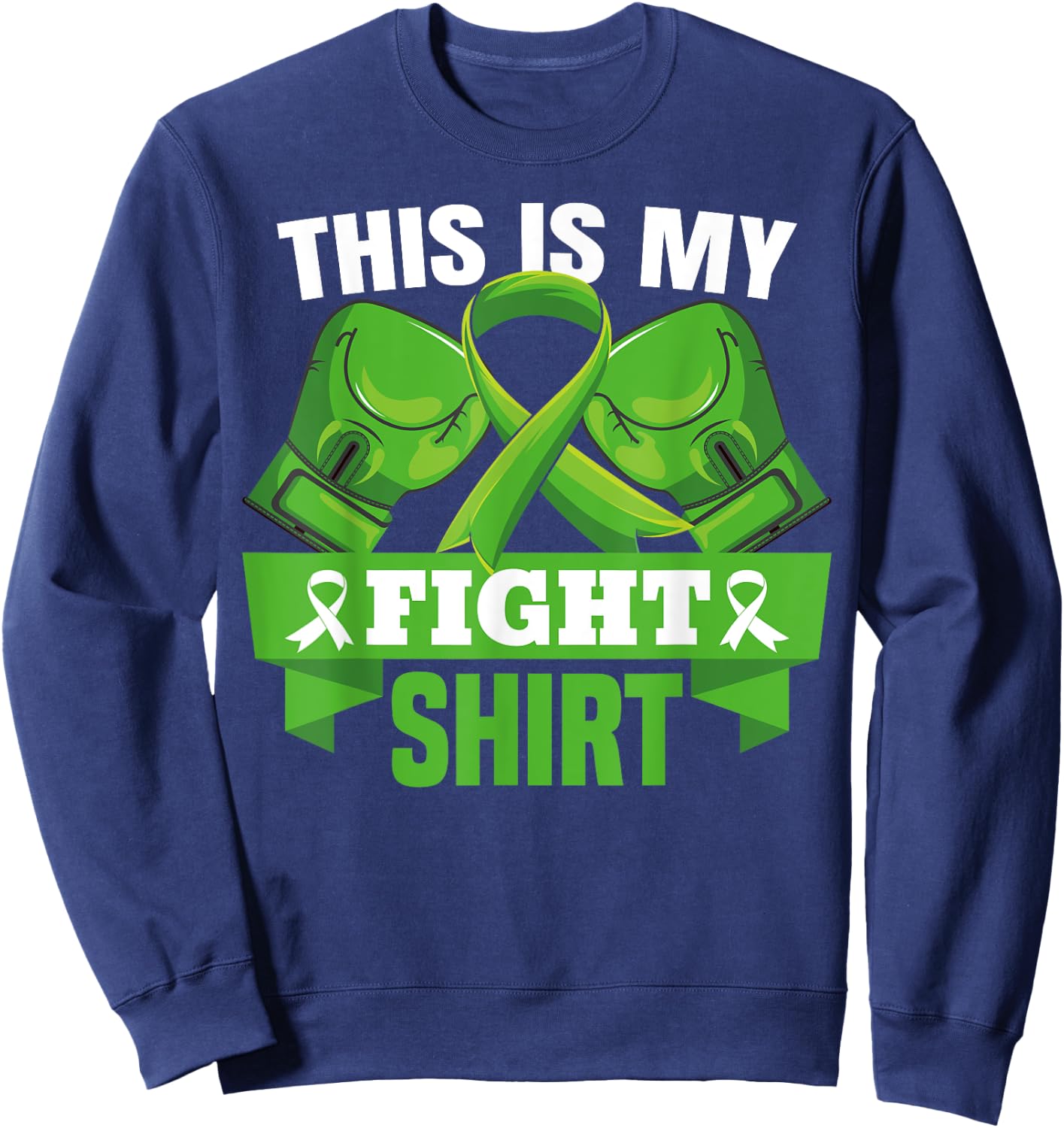 This Is My Fight Shirt Mental Health Fighter Support Strong Sweatshirt - Sweatshirt | Navy