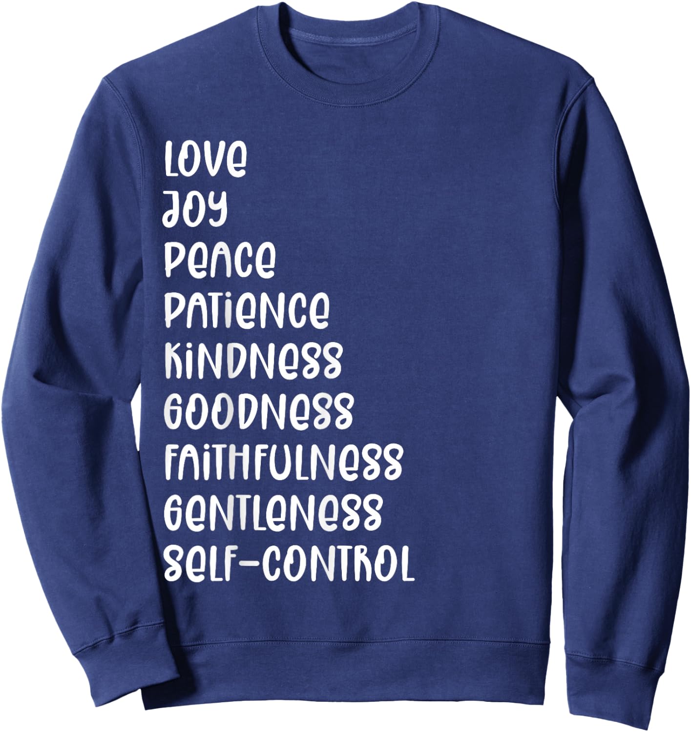 Galatians 5 22 Gift Christians - Fruit Of The Spirit Sweatshirt - Sweatshirt | Navy