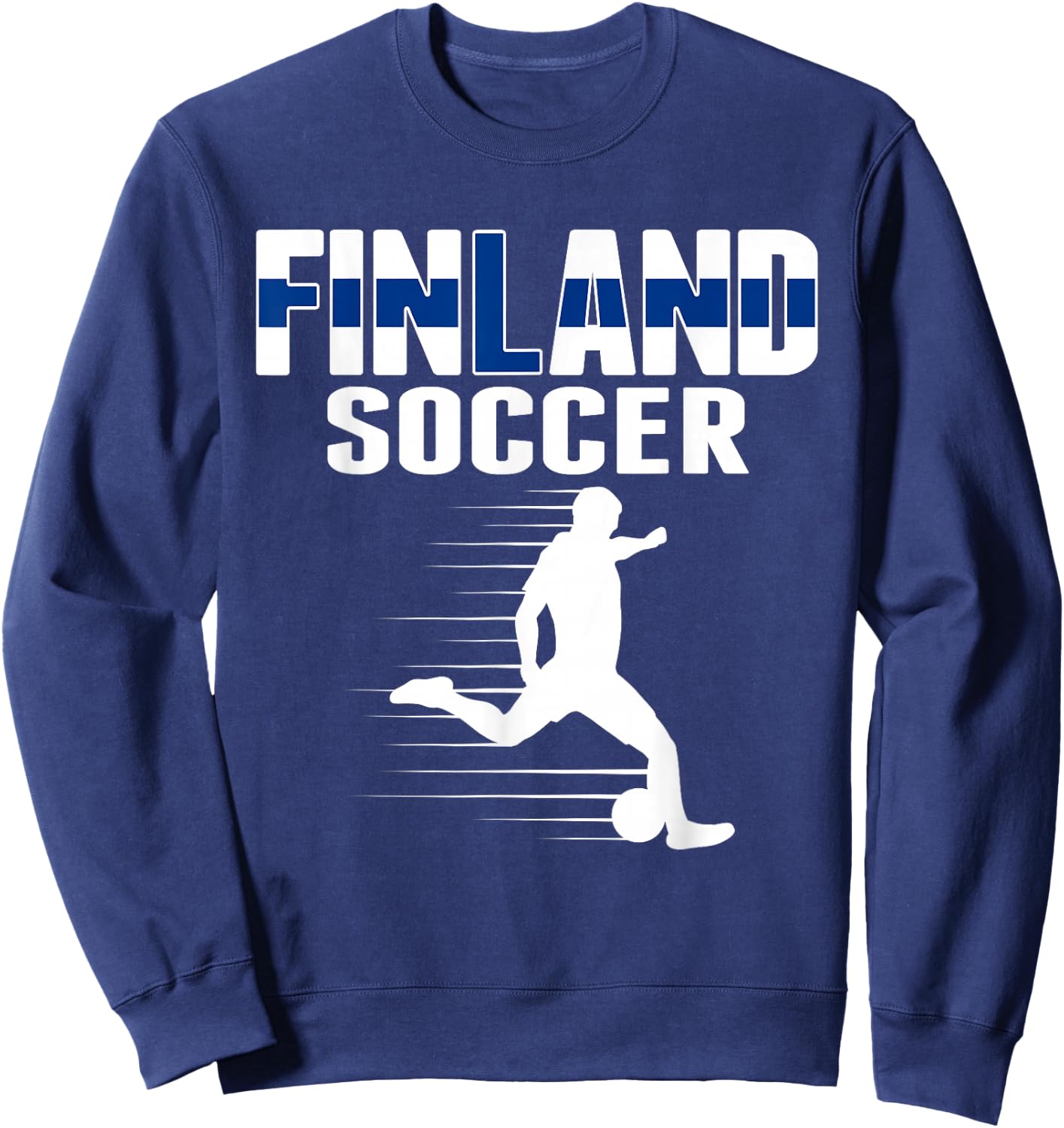 Finland Soccer Fans Jersey - Finnish Flag Football Lovers Sweatshirt - Sweatshirt | Navy