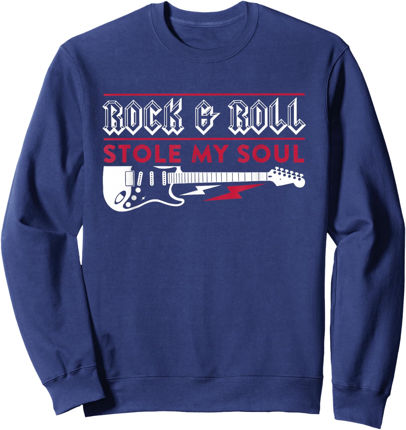 Stole My Soul Retro Rock N' Roll Sweatshirt - Sweatshirt | Navy