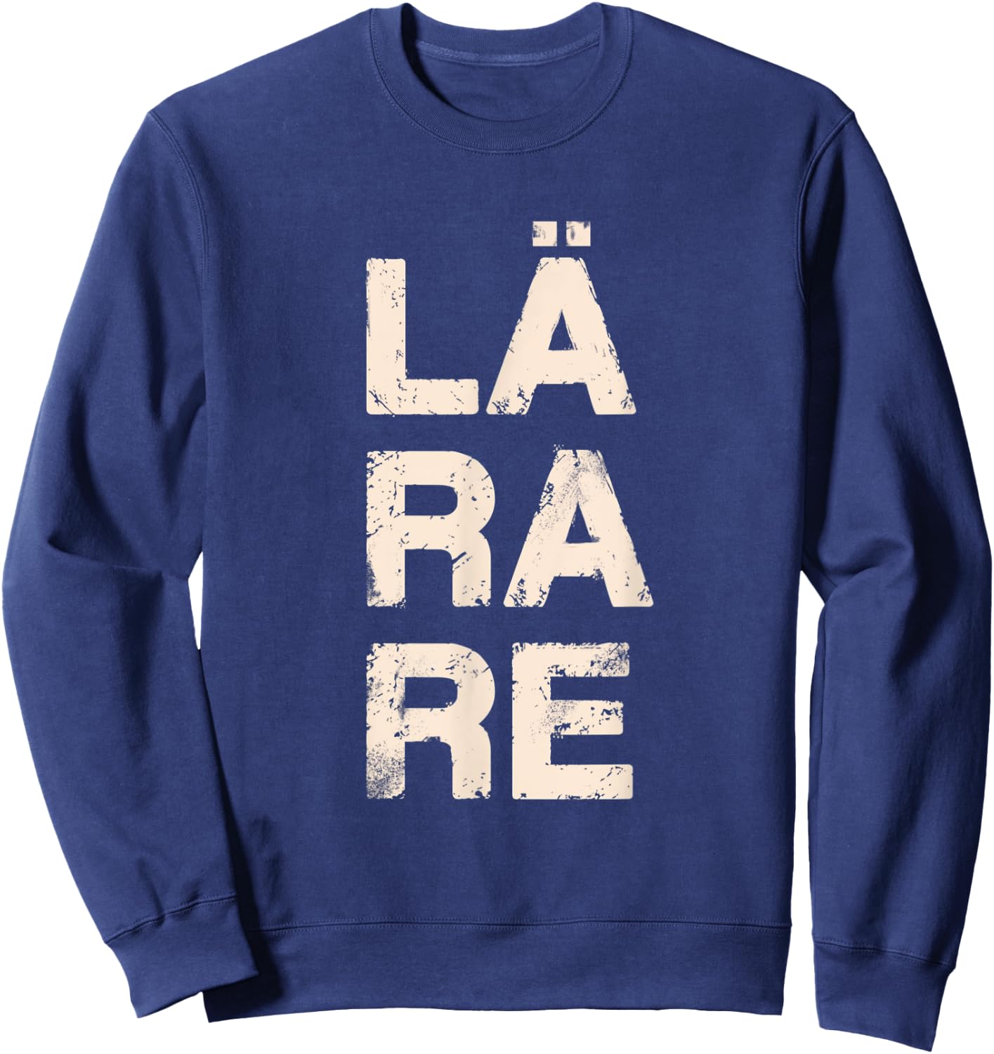 Teacher Written in Swedish Language Sweatshirt - Sweatshirt | Navy