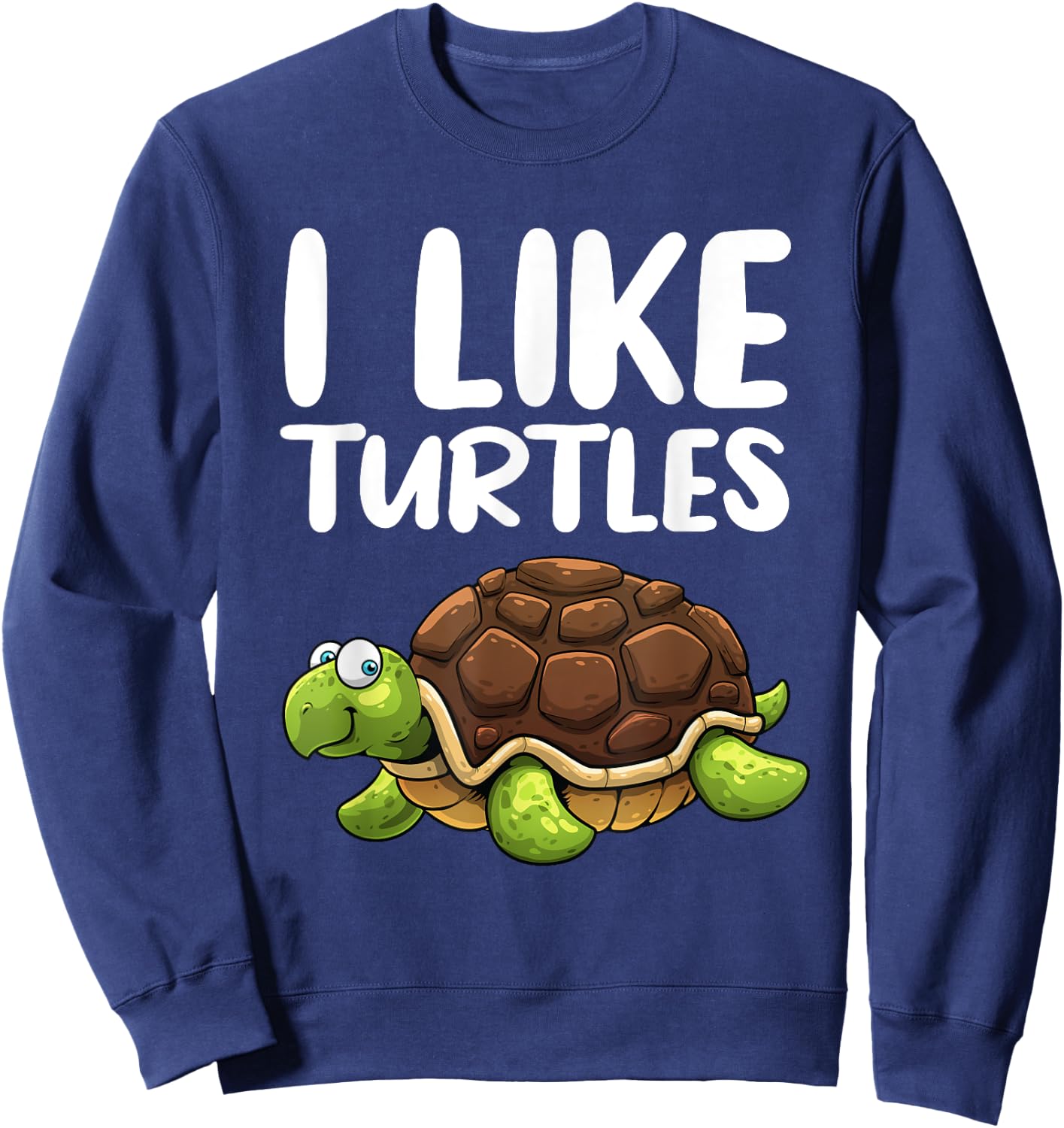 Funny Turtle Design Women Tortoise Sea Turtle Lovers Sweatshirt - Sweatshirt | Navy
