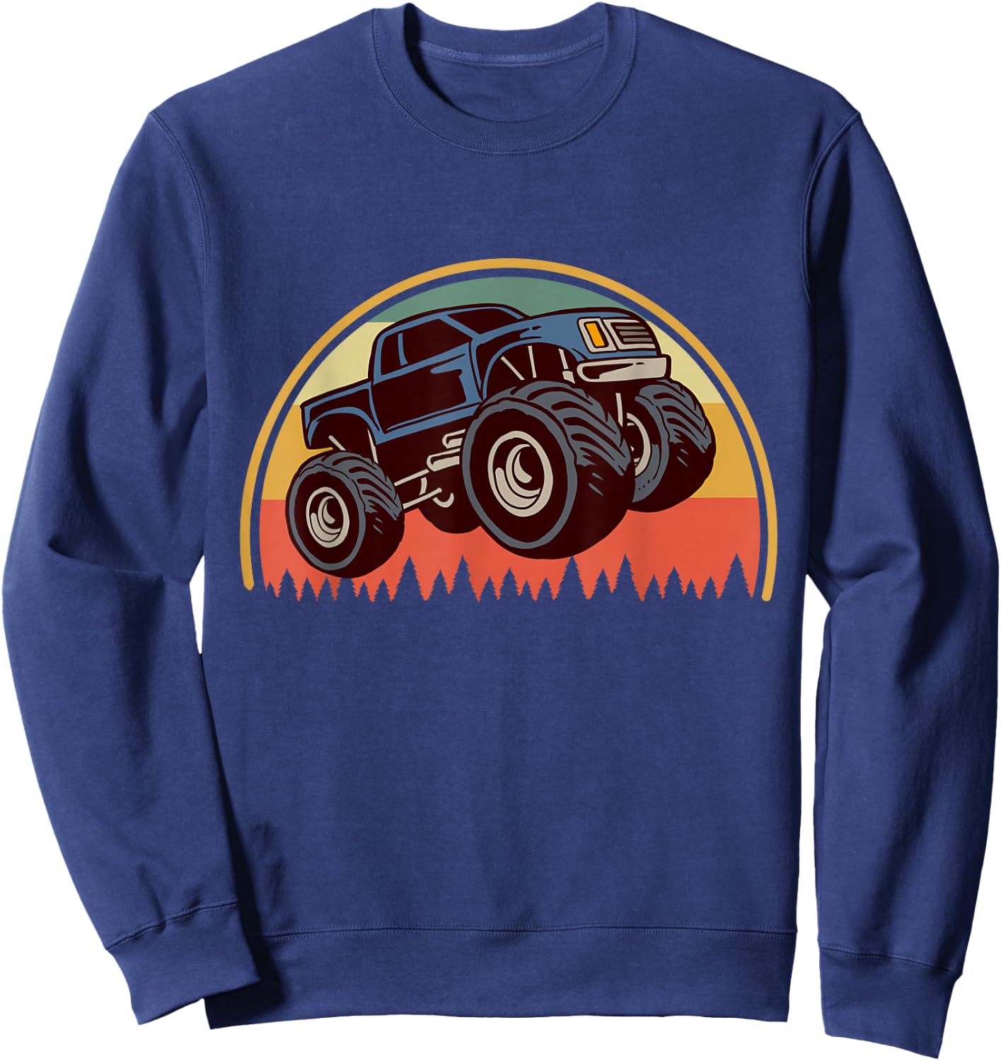 Monster Truck Big Style Truck Sweatshirt - Sweatshirt | Navy