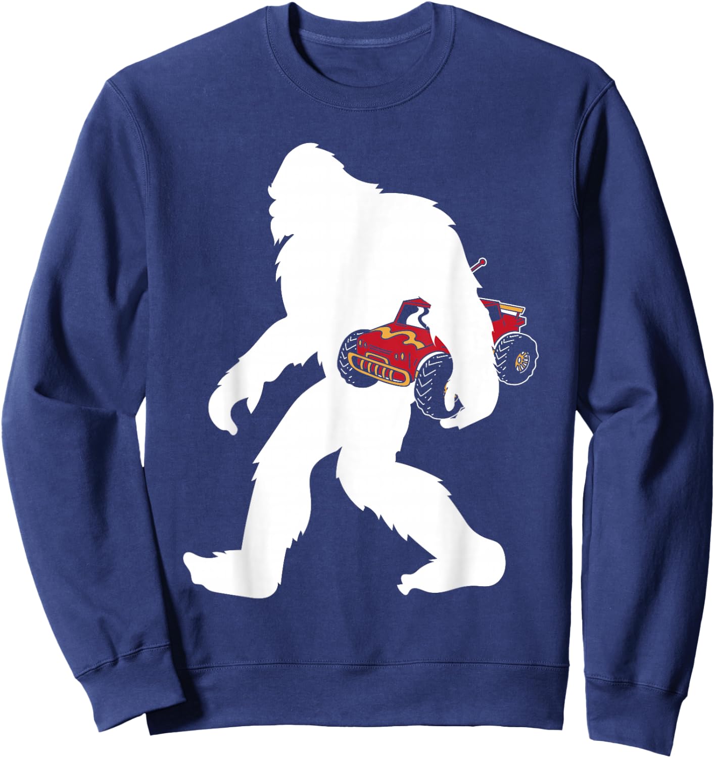 RC Car Enthusiast Remote Control Yetti Sasquatch Big Foot Sweatshirt - Sweatshirt | Navy