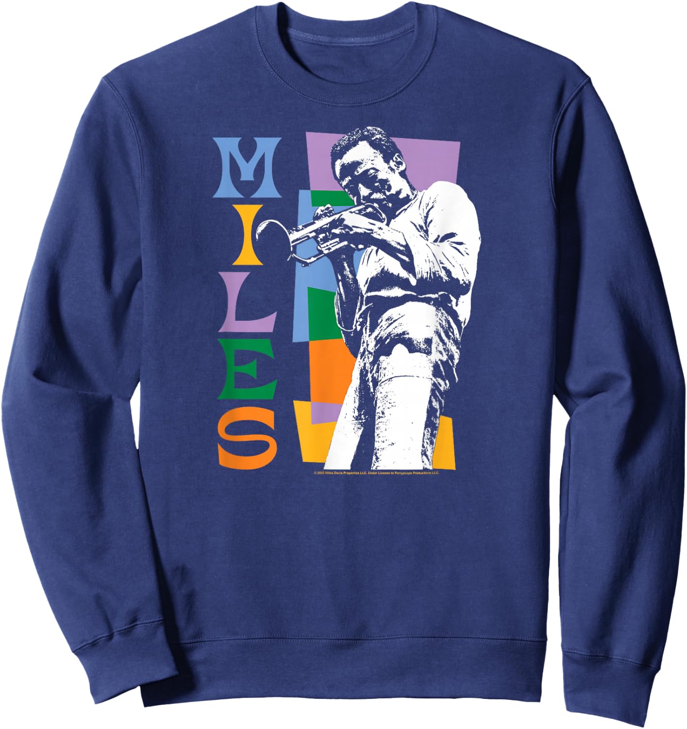 Miles Davis - Miles Colorblock Sweatshirt - Sweatshirt | Navy