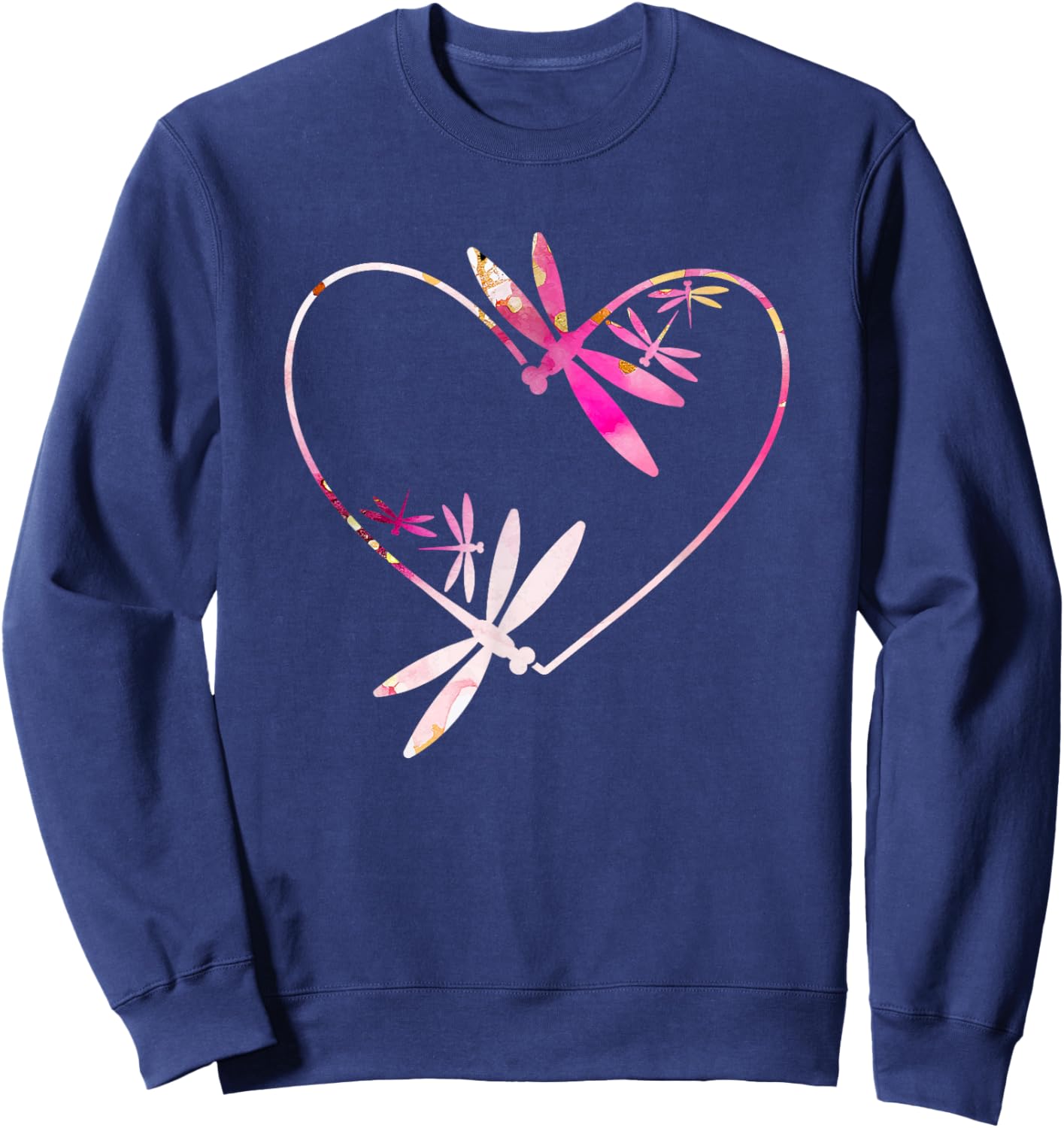 Dragonfly Heart Dragonflies Dragonfly Lover Sweatshirt - Sweatshirt | Navy