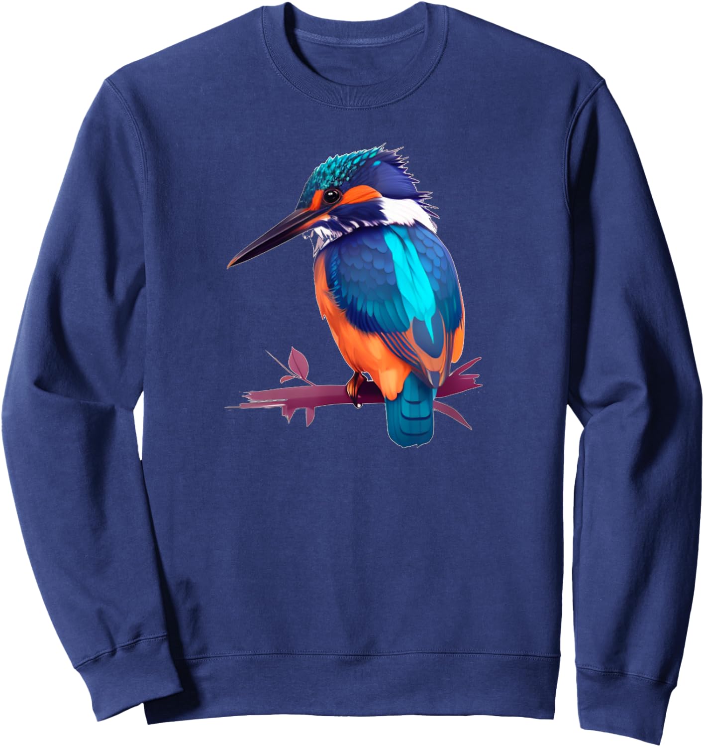 Nice blue Kingfisher for Bird Watcher Sweatshirt - Sweatshirt | Navy