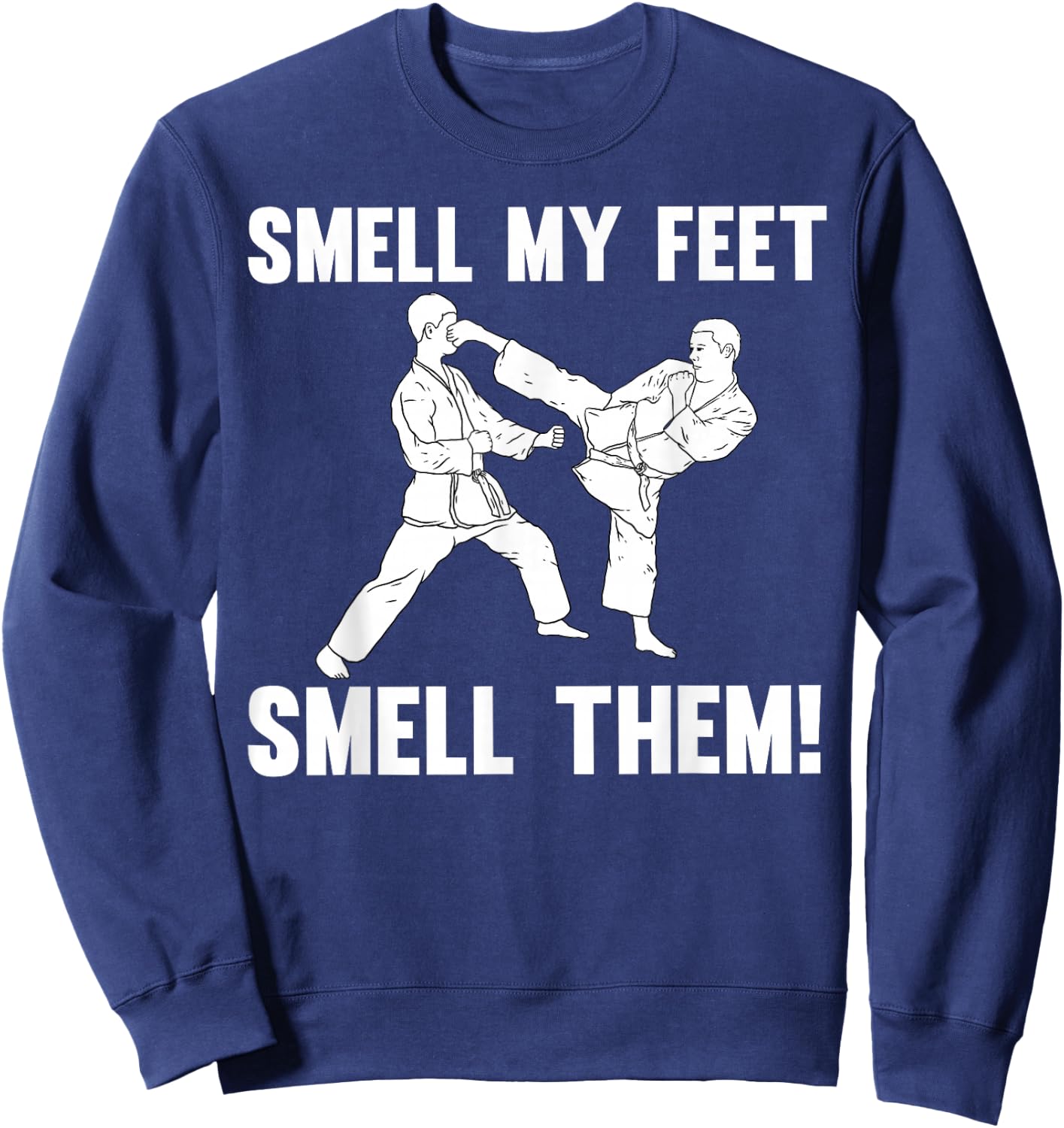 Funny Karate Design Women Karate Martial Arts Lover Small Sweatshirt - Sweatshirt | Navy