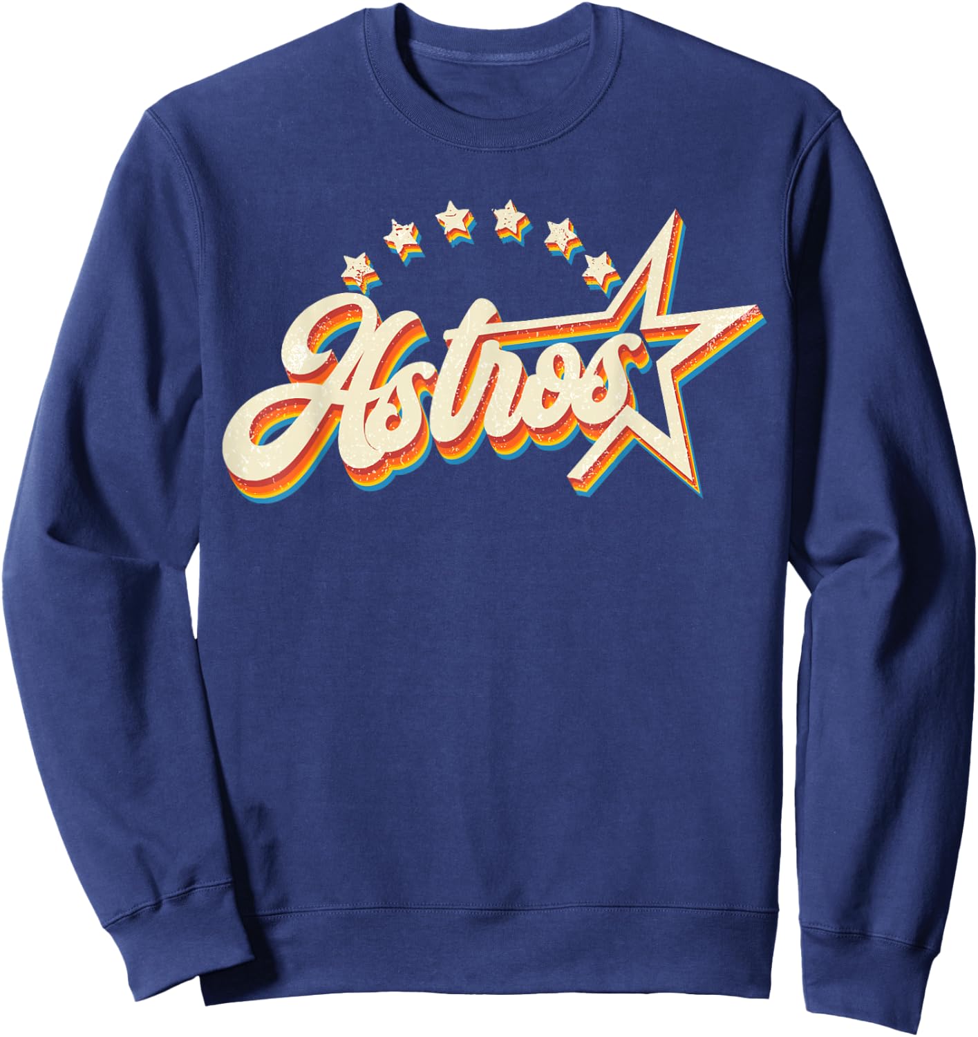 Astros Name Personalized Vintage Retro Gift Women Sweatshirt - Sweatshirt | Navy