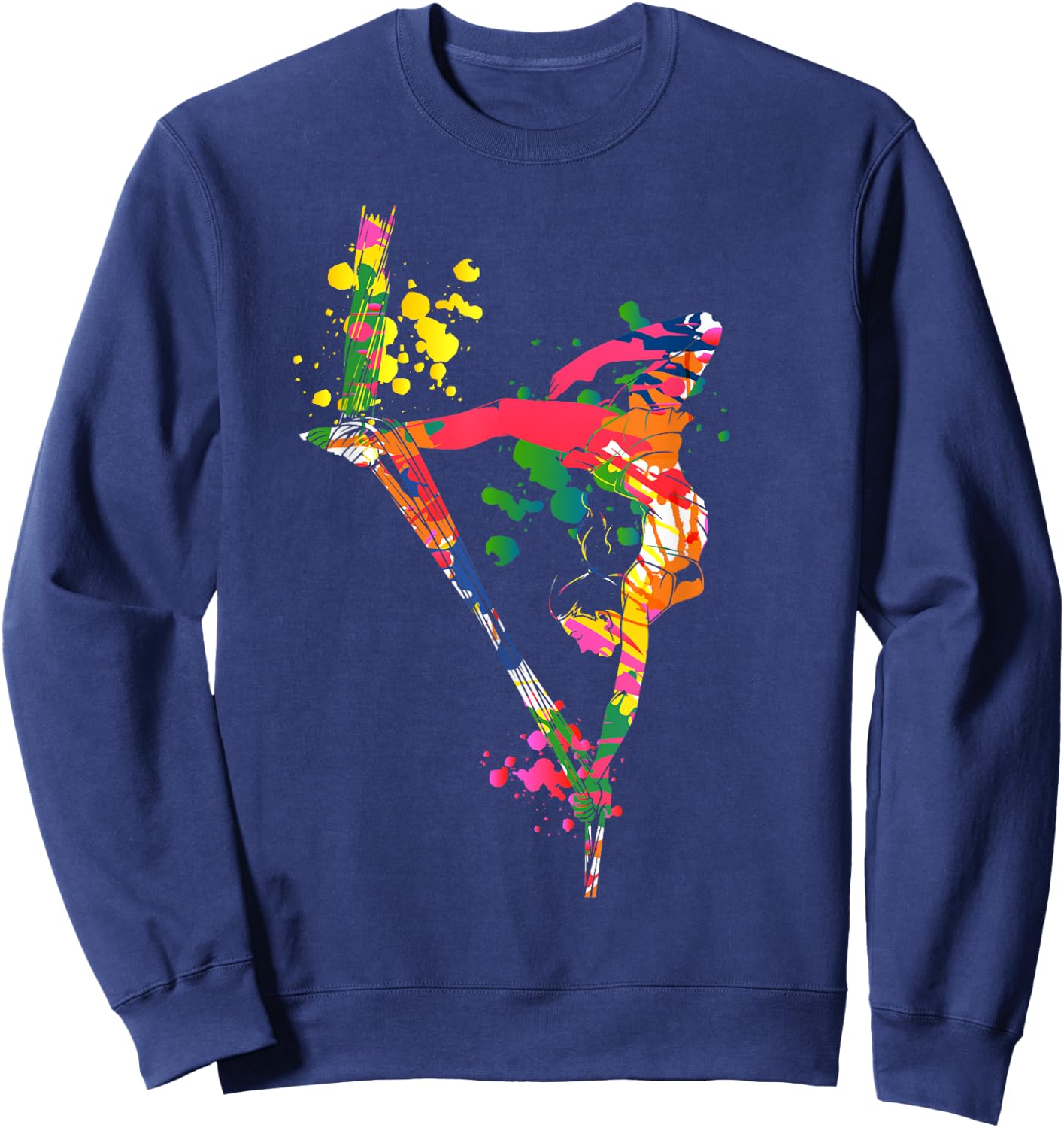 Colorful Aerial Silks Sweatshirt - Sweatshirt | Navy
