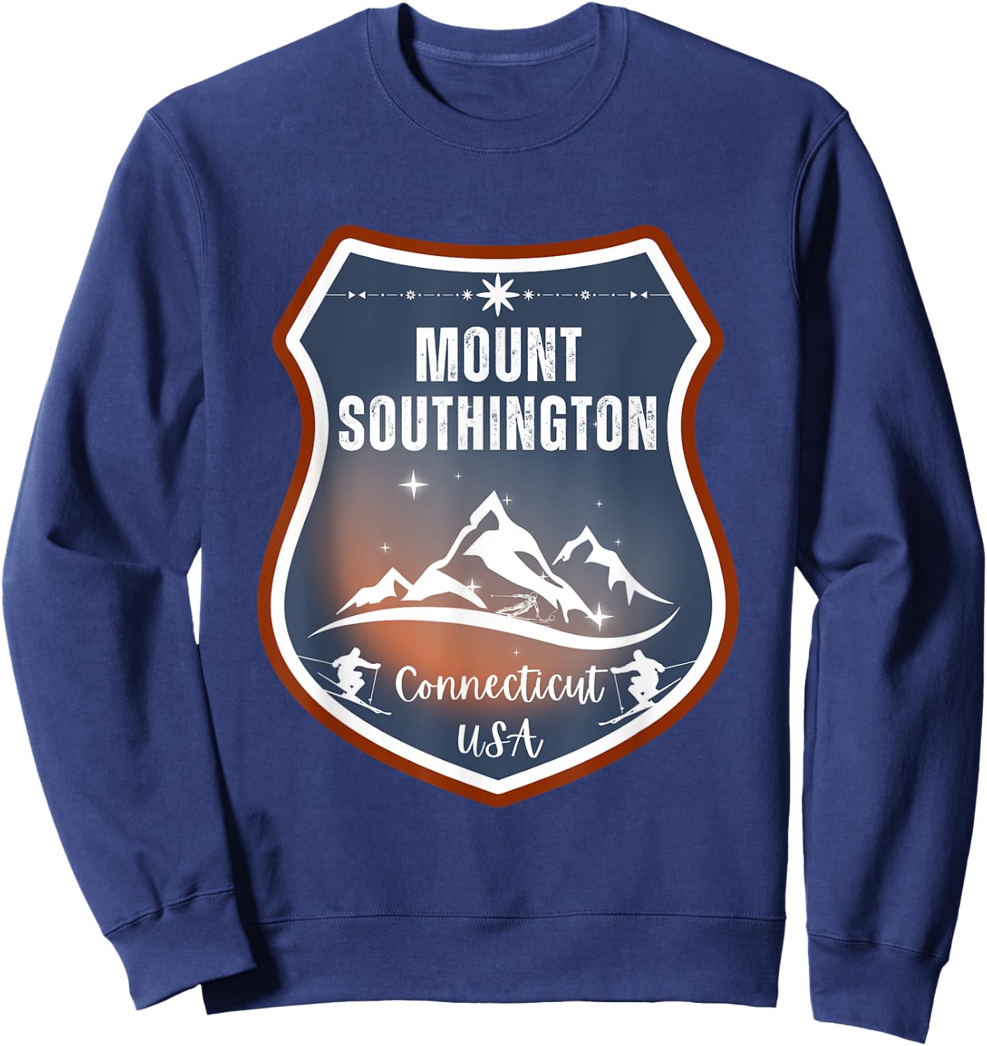 Mount Southington, Connecticut, USA - Ski resort travel Sweatshirt - Sweatshirt | Navy