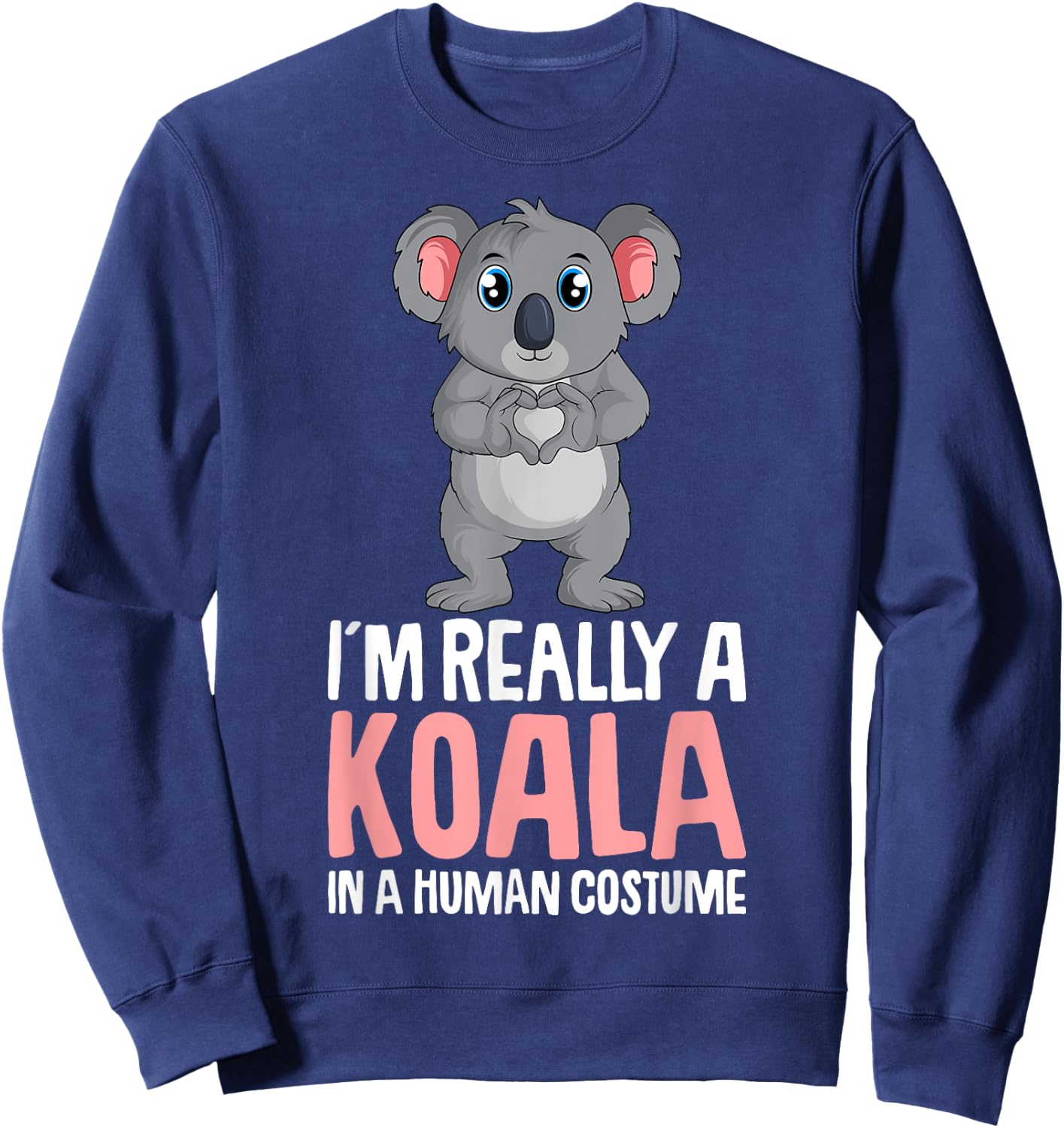 Koala Costume Koala Bear Girls Kids Sweatshirt - Sweatshirt | Navy