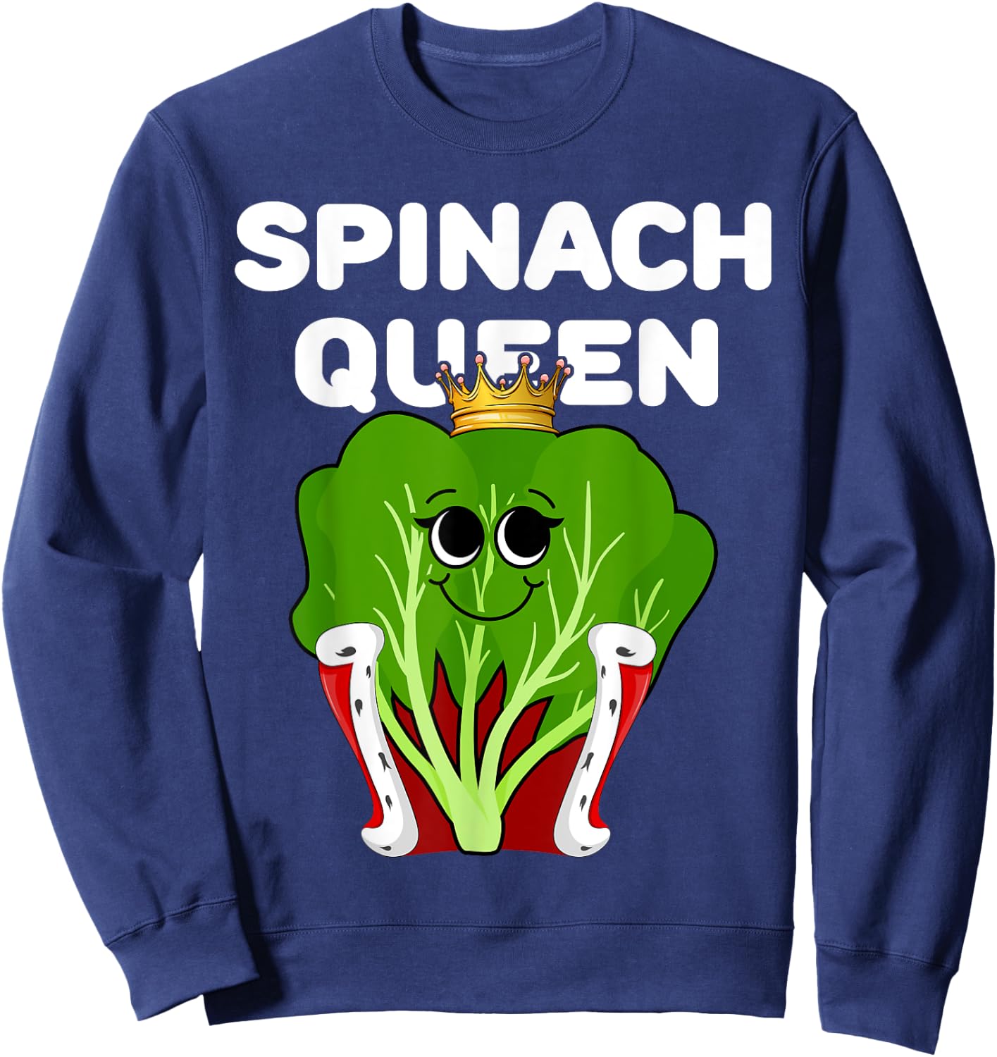 Spinach Queen | Spinach | Girls Spinach Sweatshirt - Sweatshirt | Navy