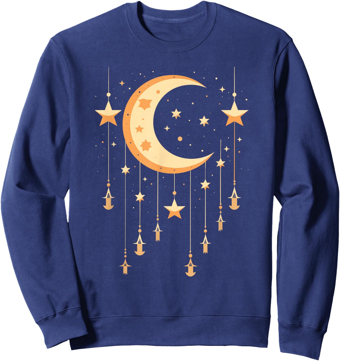 Galaxy Night Sky Moon Lunar Stars Love Sweatshirt - Sweatshirt | Navy