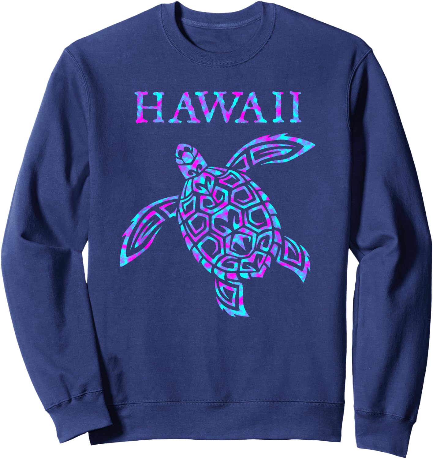 Hawaii Sea Turtle Boys Girls Toddler Sweatshirt - Sweatshirt | Navy