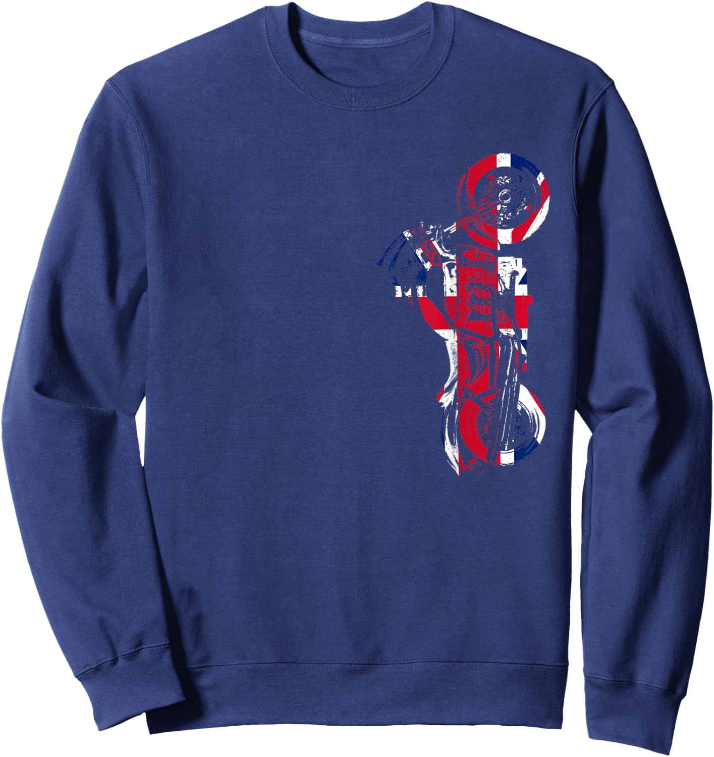 Rocket III Motorcycle Union Jack Sweatshirt - Sweatshirt | Navy