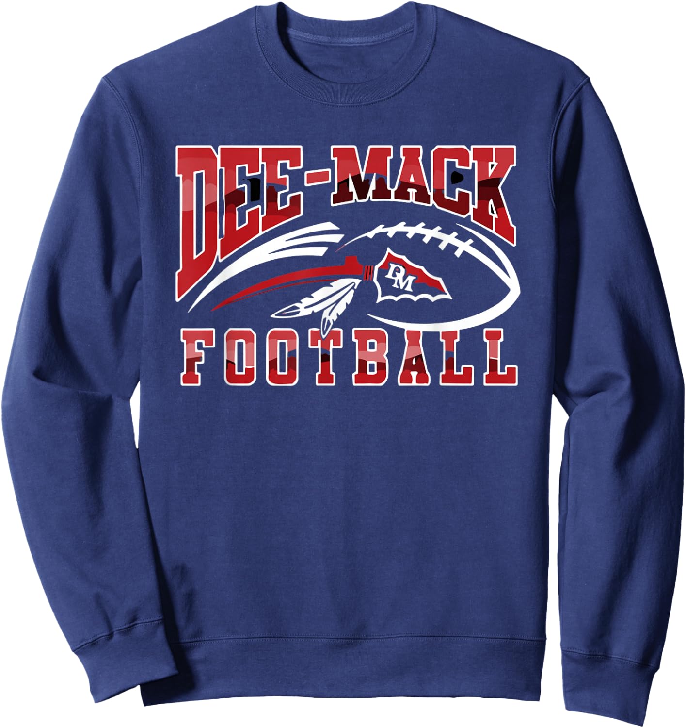 Dee-Mack Spear Football Logo Sweatshirt - Sweatshirt | Navy