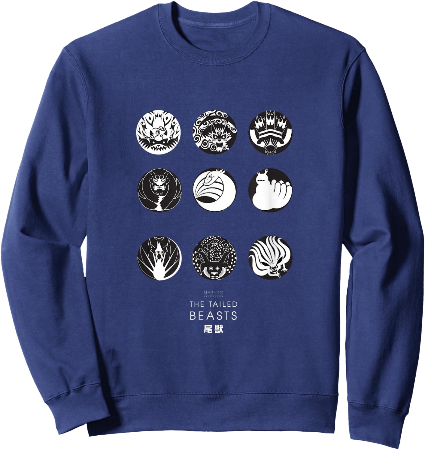 Naruto Anime Cartoon Tailed Beast Sweatshirt - Sweatshirt | Navy