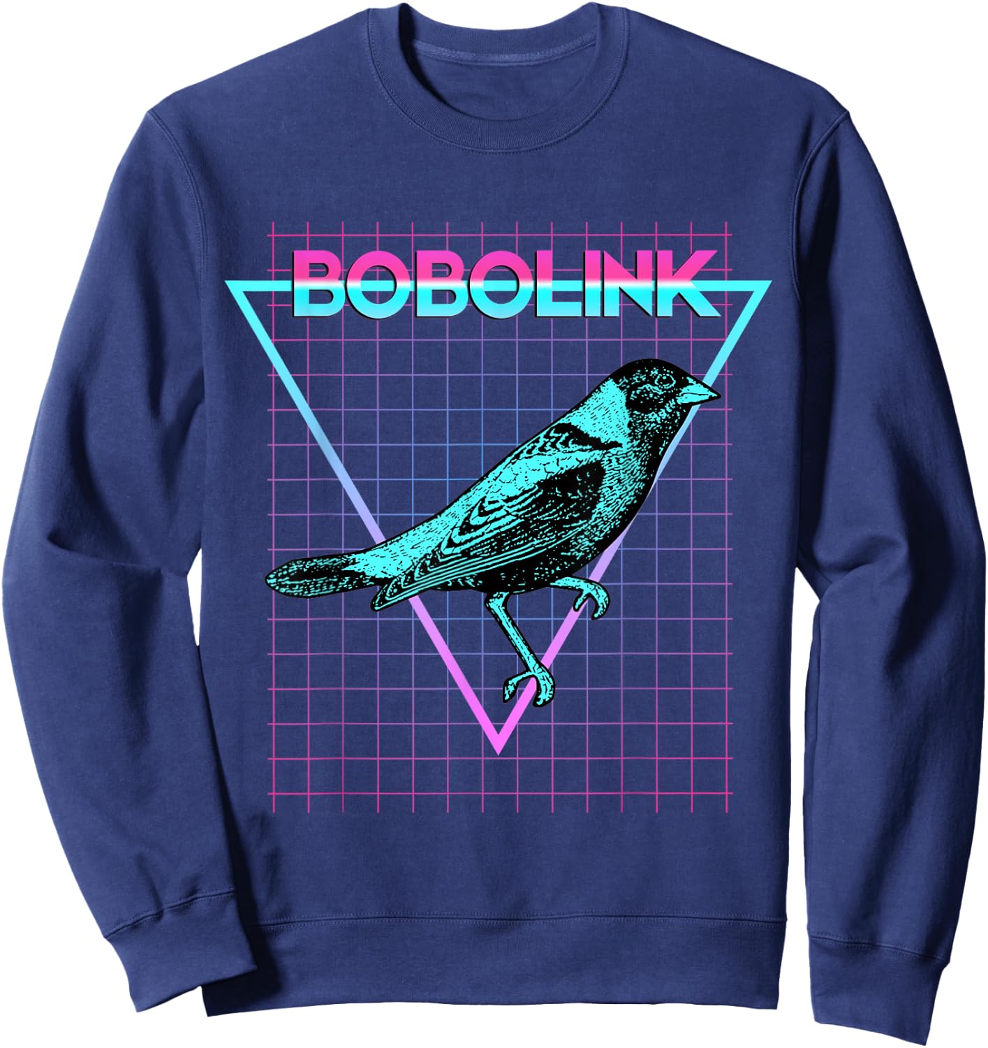 Bobolink Bird Aesthetic Retro Bobolink Sweatshirt - Sweatshirt | Navy