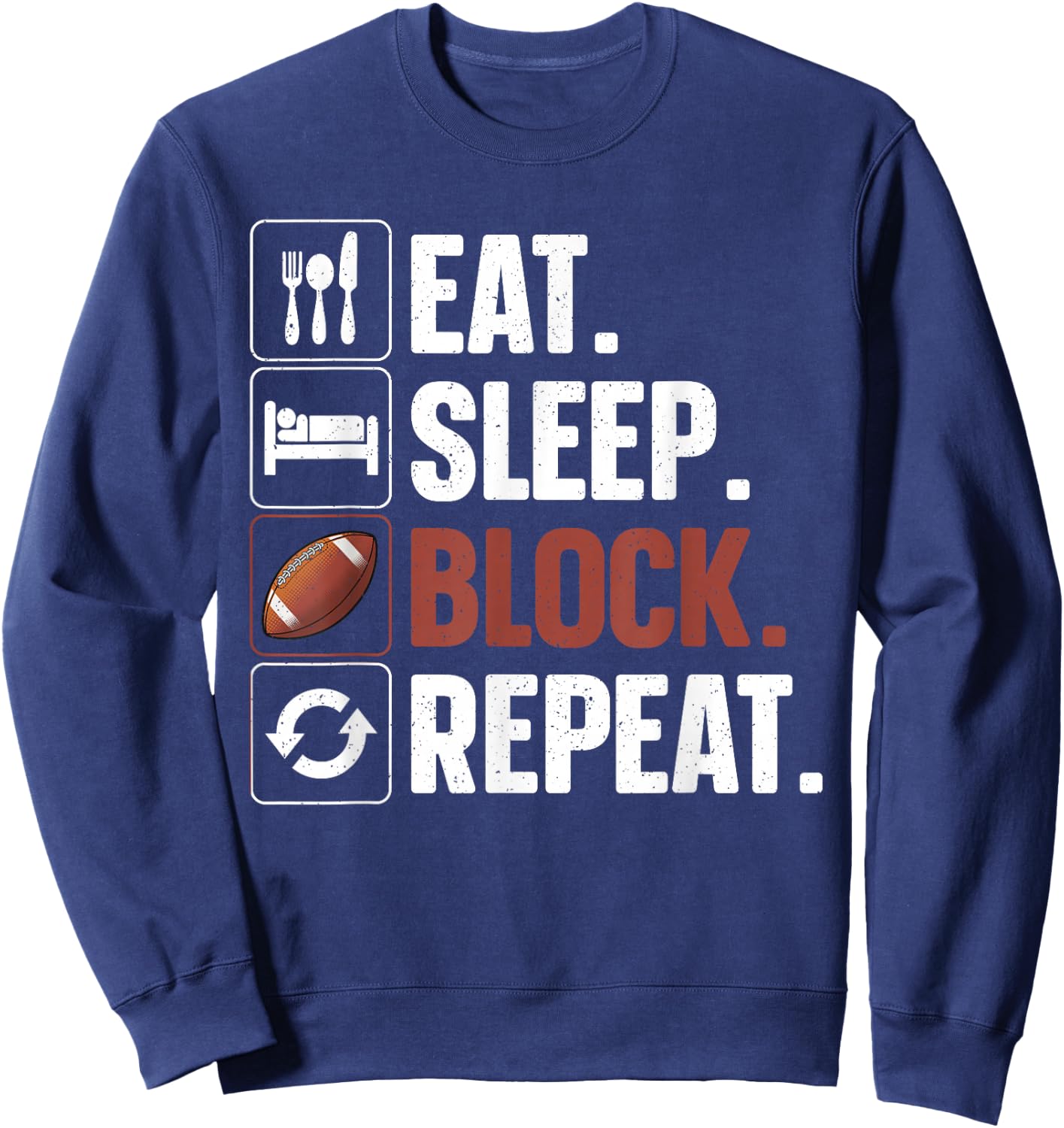 Lineman Art Women Football Player Offensive Lineman Sweatshirt - Sweatshirt | Navy
