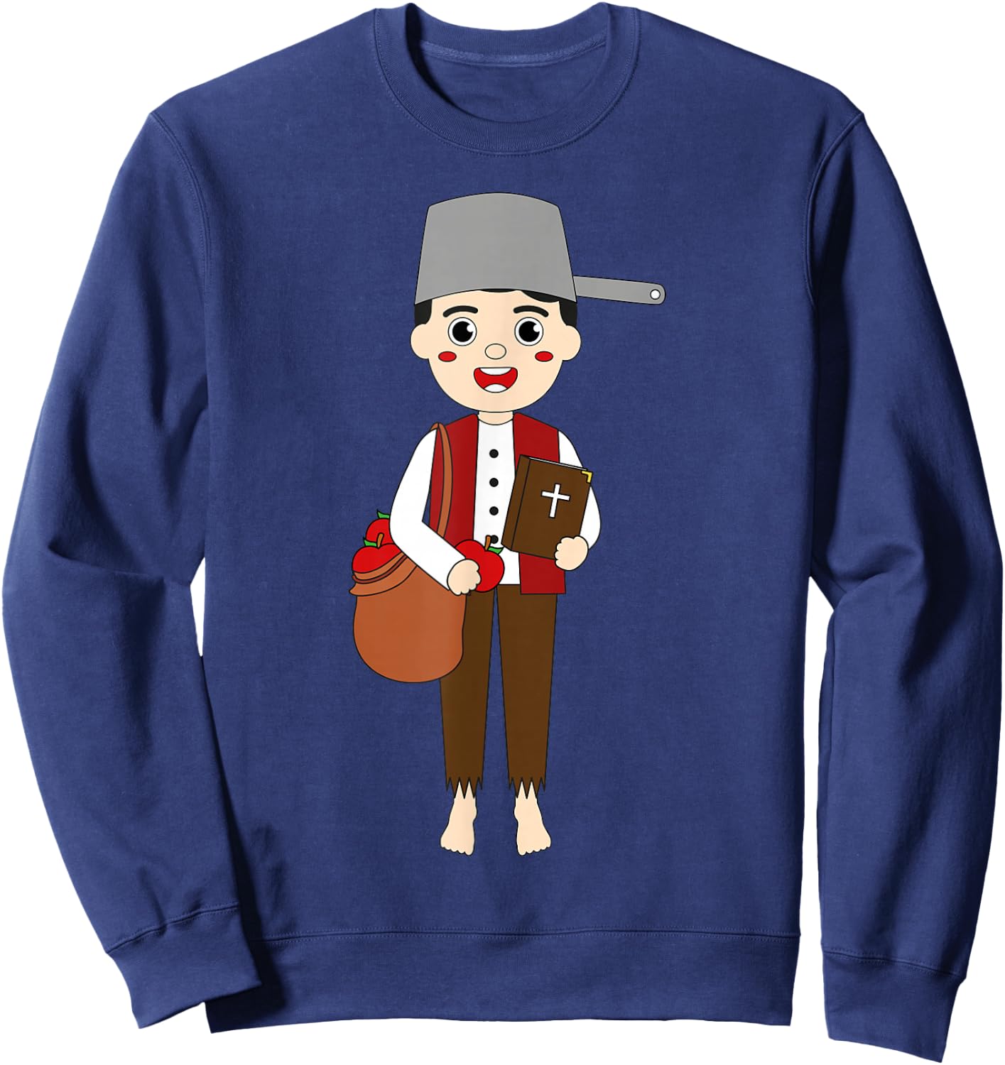 Johnny Appleseed Day Apple Tree Farmer Orchard Seed Kids Sweatshirt - Sweatshirt | Navy