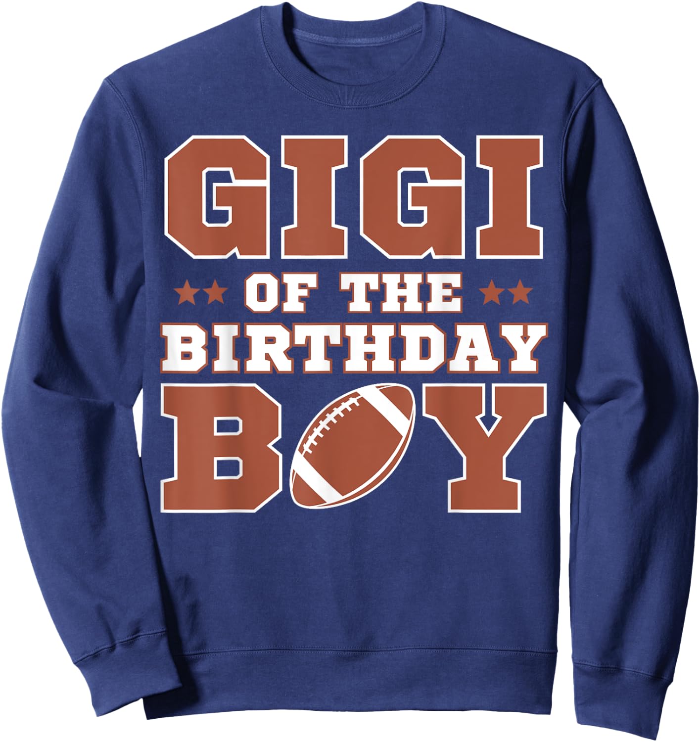 Gigi Of The Birthday Boy Football Kids 1st Bday Party Lover Sweatshirt - Sweatshirt | Navy