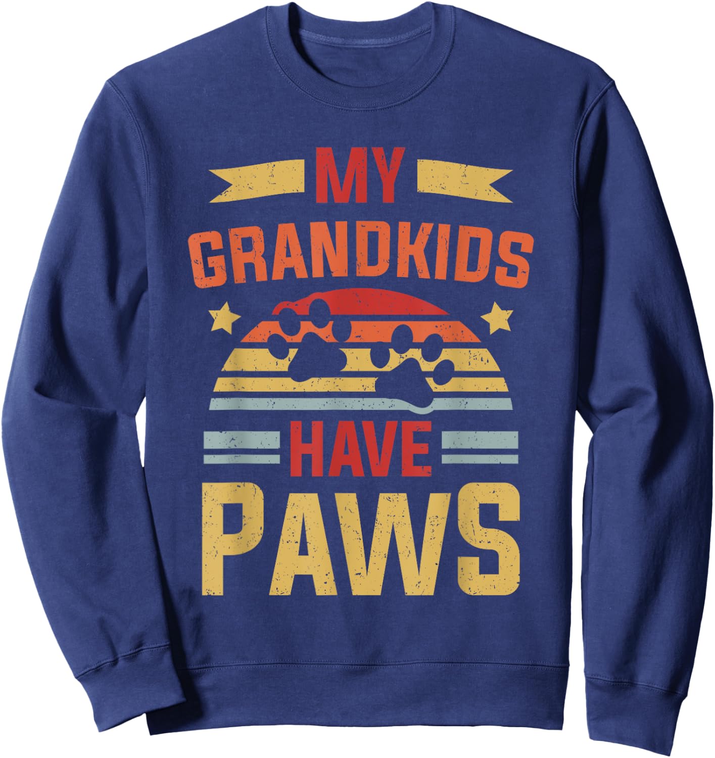 My Grandkids Have Paws Sweatshirt - Sweatshirt | Navy