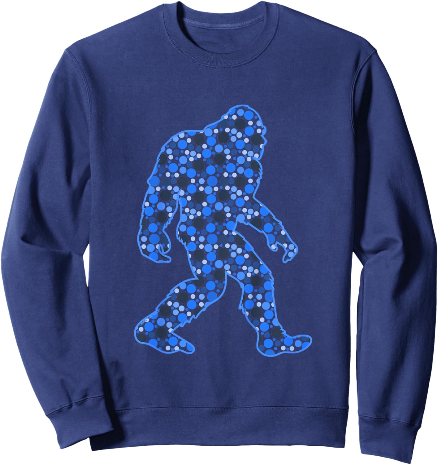 Kids Dot Day Polka Dot Bigfoot International Dot Day Sweatshirt - Sweatshirt | Navy