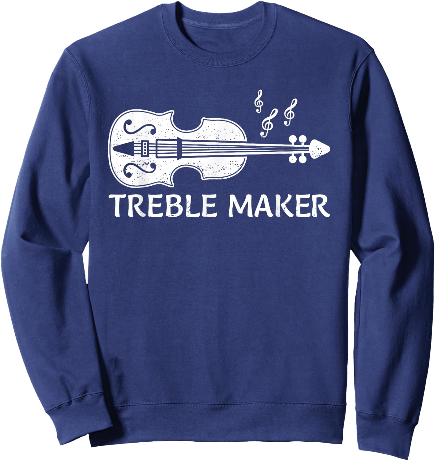 Cool Violin Player Art Women Violinist Viola Lover Sweatshirt - Sweatshirt | Navy