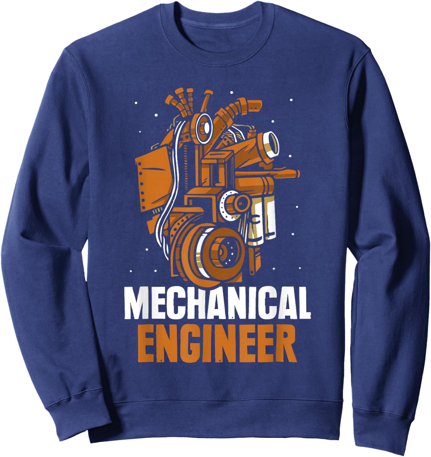 Mechanical Engineer Student Mechanical Engineering Machine Construction Sweatshirt - Sweatshirt | Navy