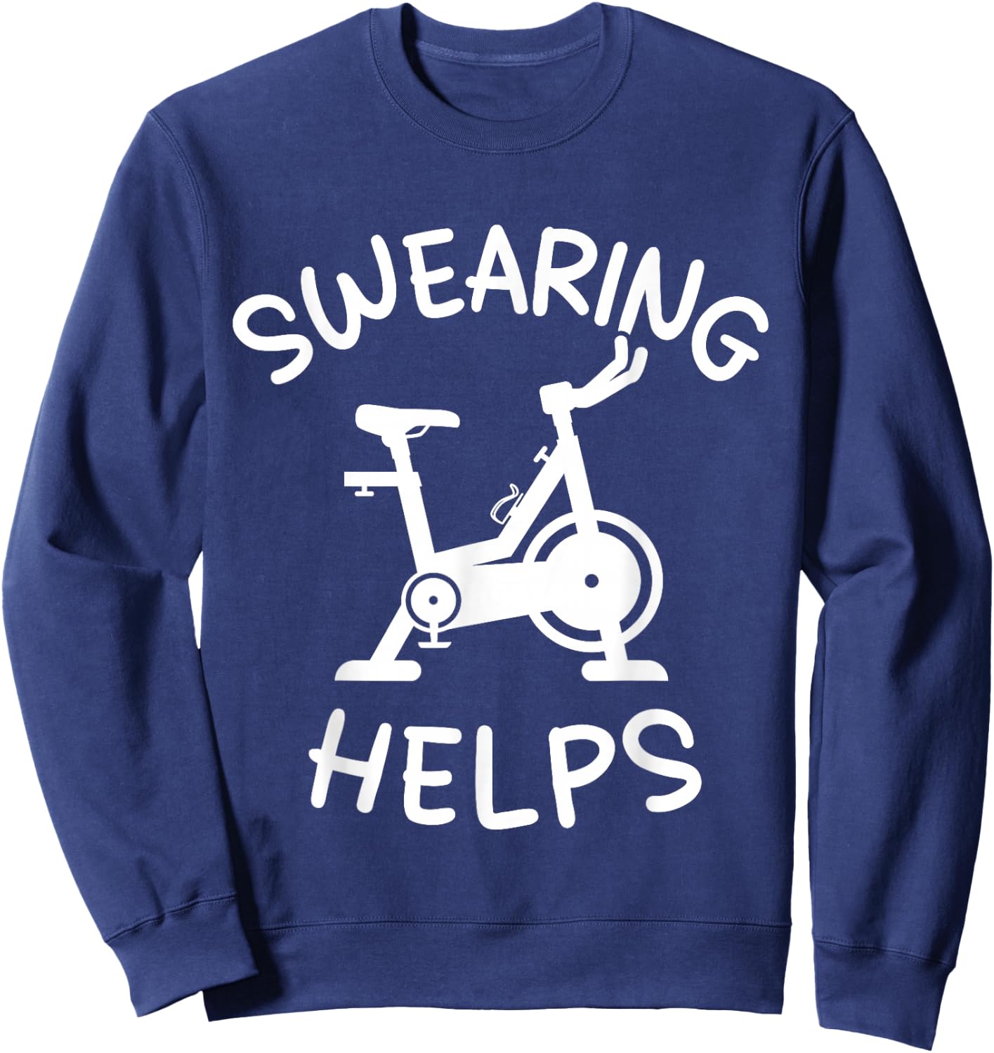 Spinning Class Indoor Rhythm Cycling Workout Stationary Bike Sweatshirt - Sweatshirt | Navy