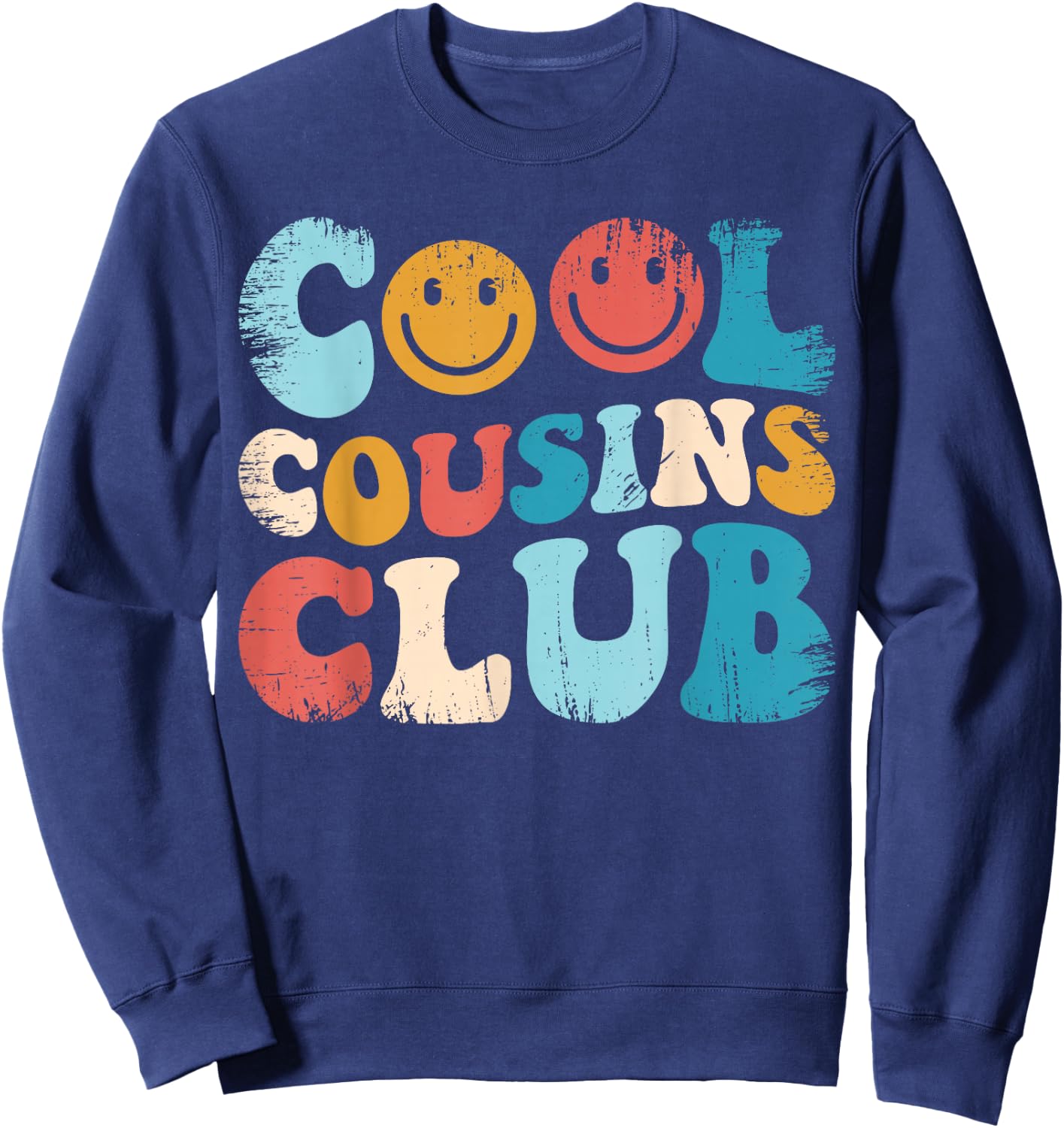 Cool Cousins Club, Funny Cousin Crew Kids Boys Girls Sweatshirt - Sweatshirt | Navy