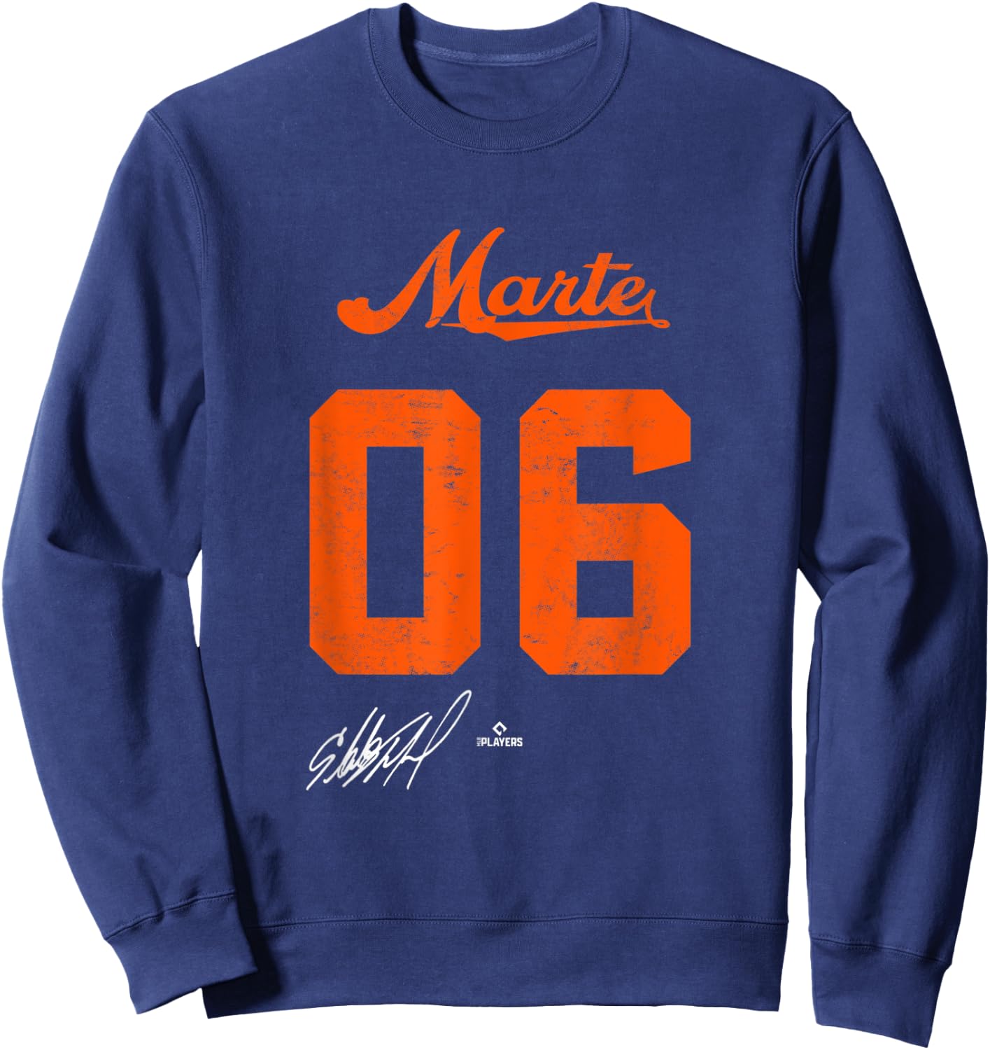 Starling Marte 06 Starling Marte New York MLBPA Sweatshirt - Sweatshirt | Navy