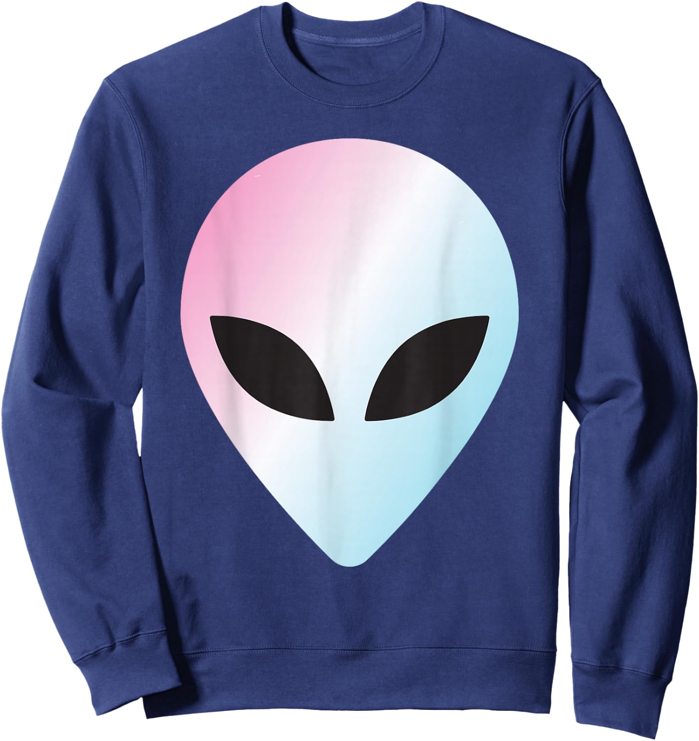 Alien Head T Shirt Colorful Alien thanksgiving 2023 Sweatshirt - Sweatshirt | Navy