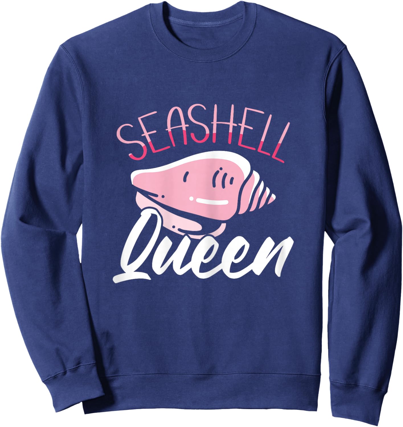 Seashell Queen Shelling Seashell Collecting Sweatshirt - Sweatshirt | Navy