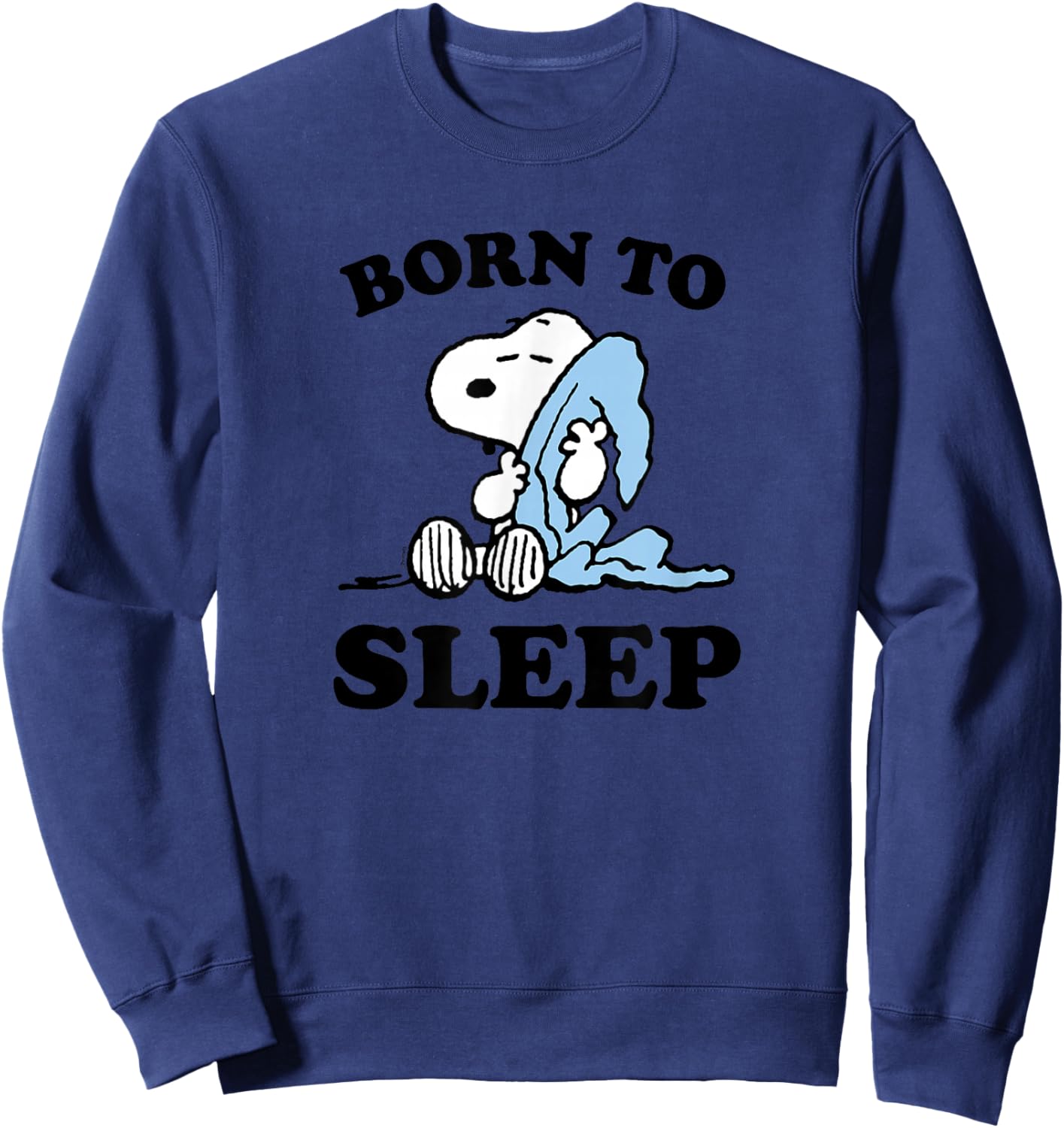 Peanuts - Snoopy Born to Sleep Sweatshirt - Sweatshirt | Navy